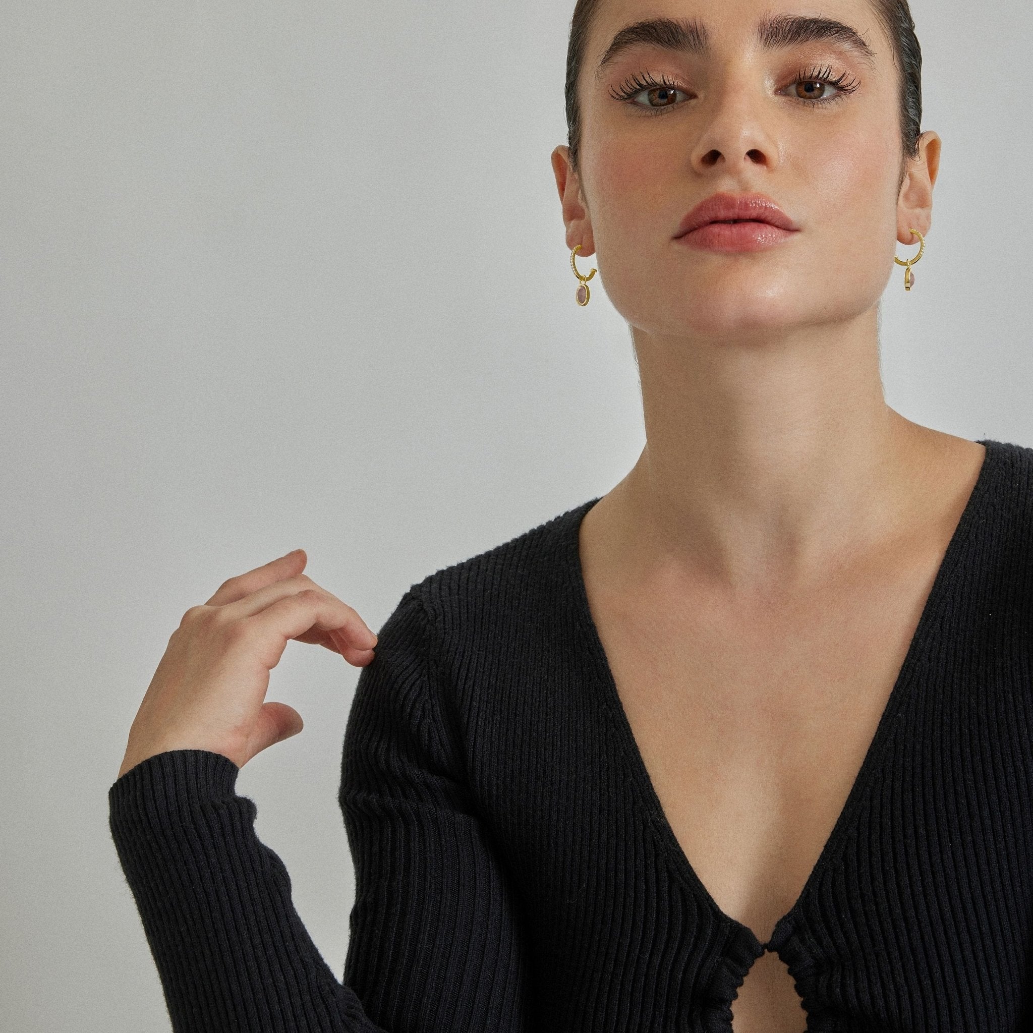 Pendientes acabado baño Oro 18K - LUX BY LUX