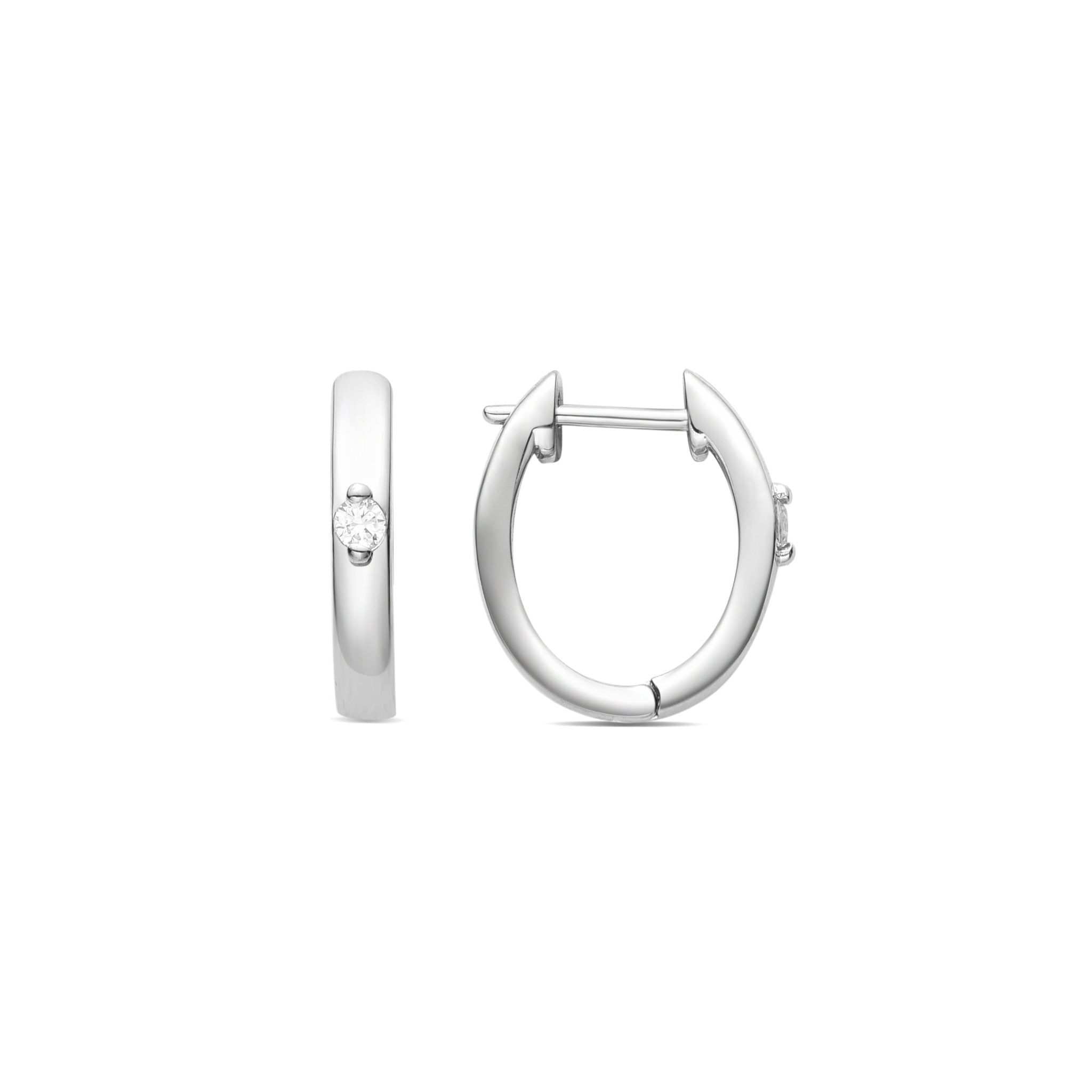 Boucles d'oreilles finition plaqué rhodium