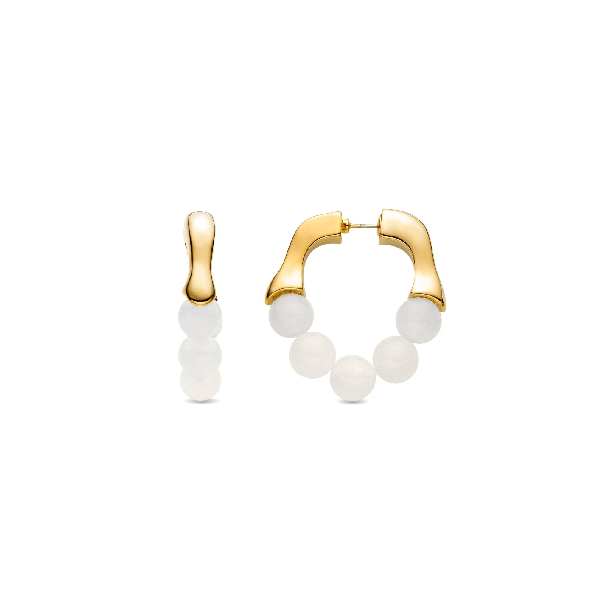 Boucles d'oreilles finition or 18k