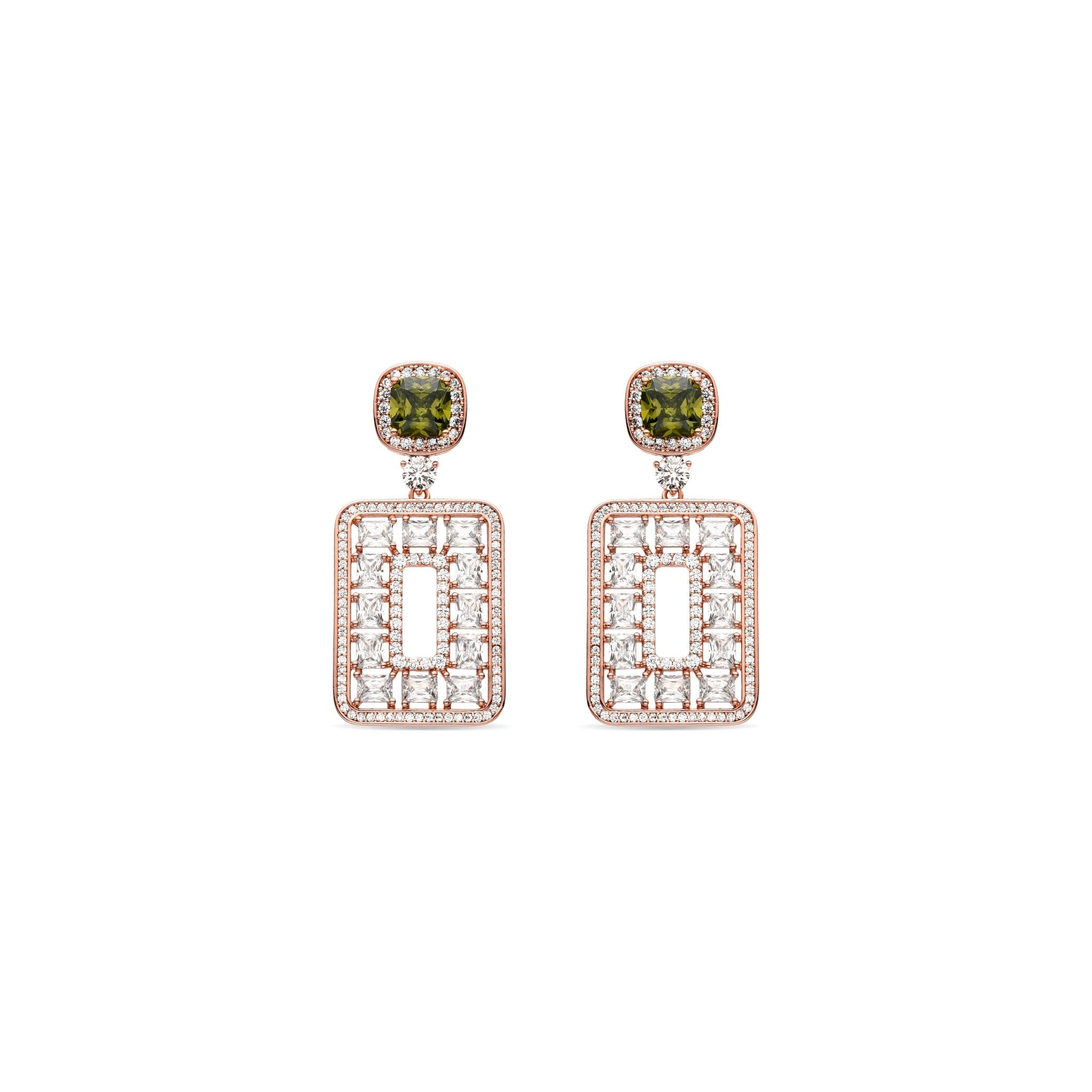 Boucles d'oreilles finition or 18k