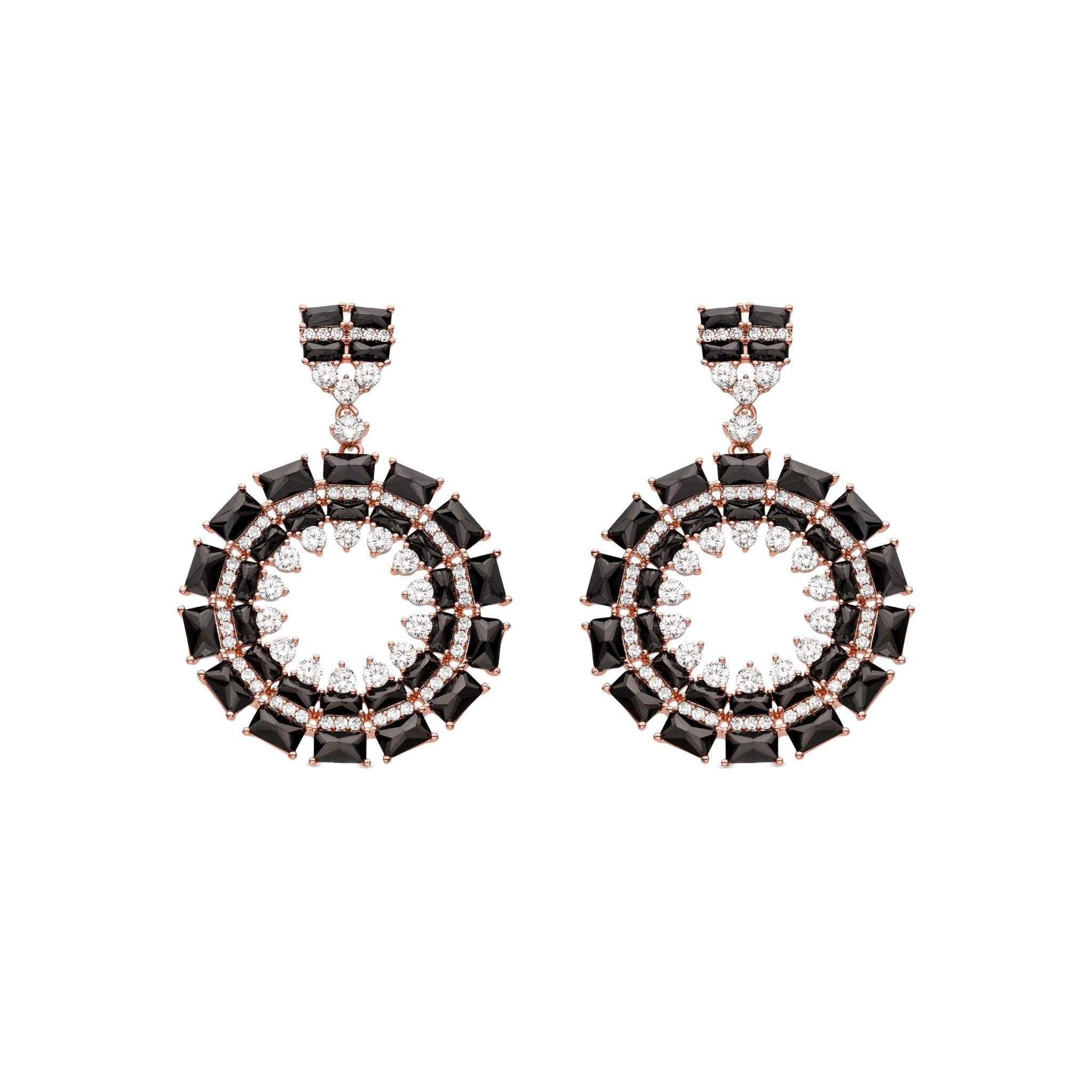 Boucles d'oreilles finition or 18k