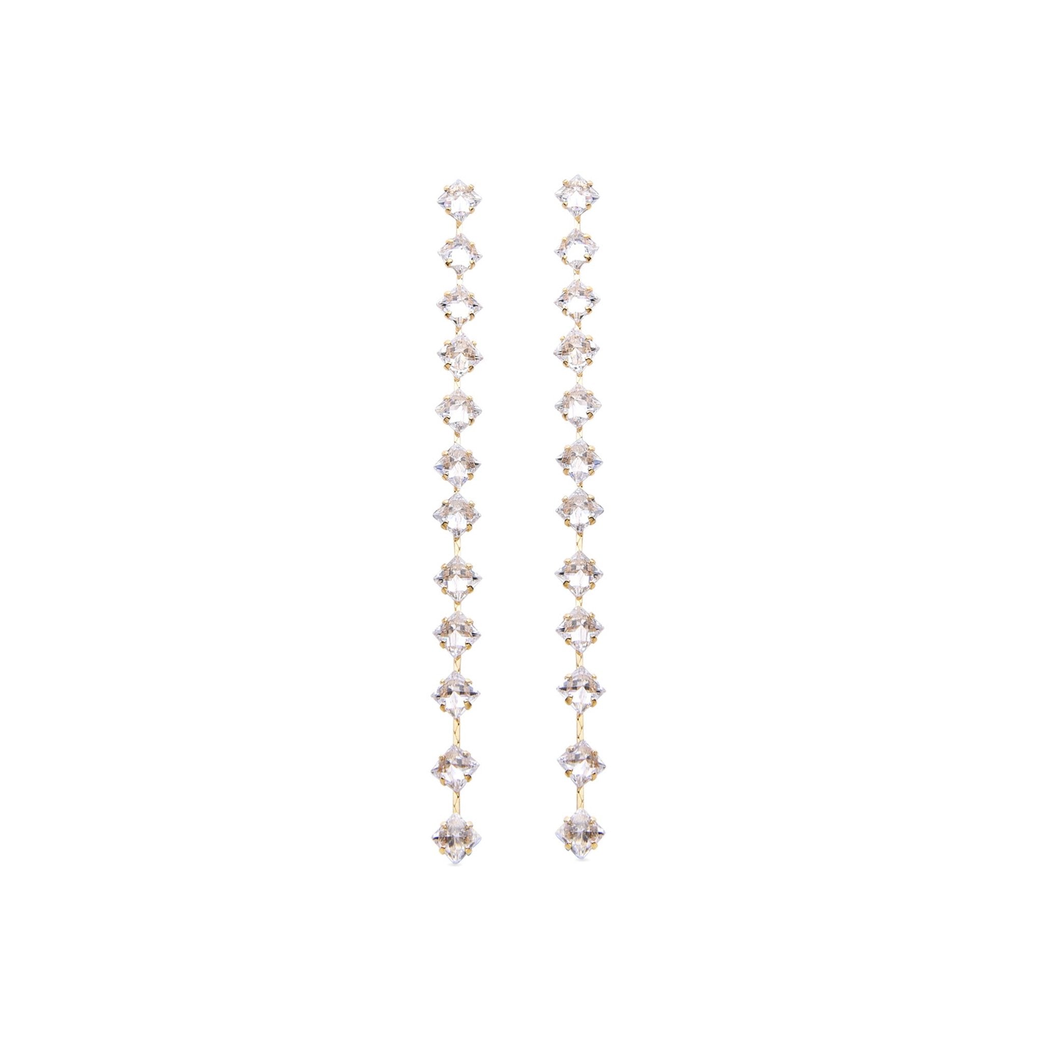 Ohrringe mit 18 Karat Gelbgold-Finish