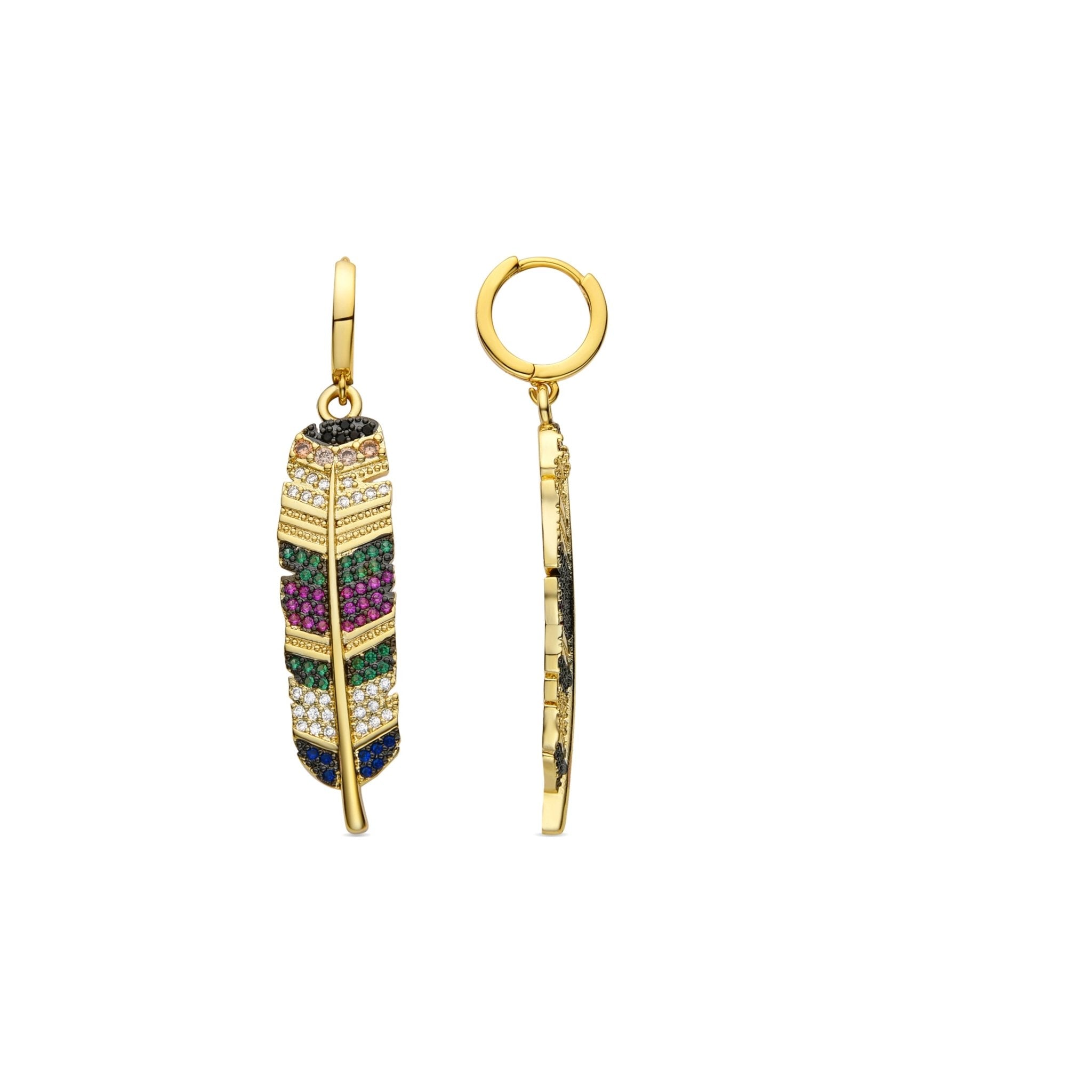 Ohrringe mit 18k Gelbgold-Finish