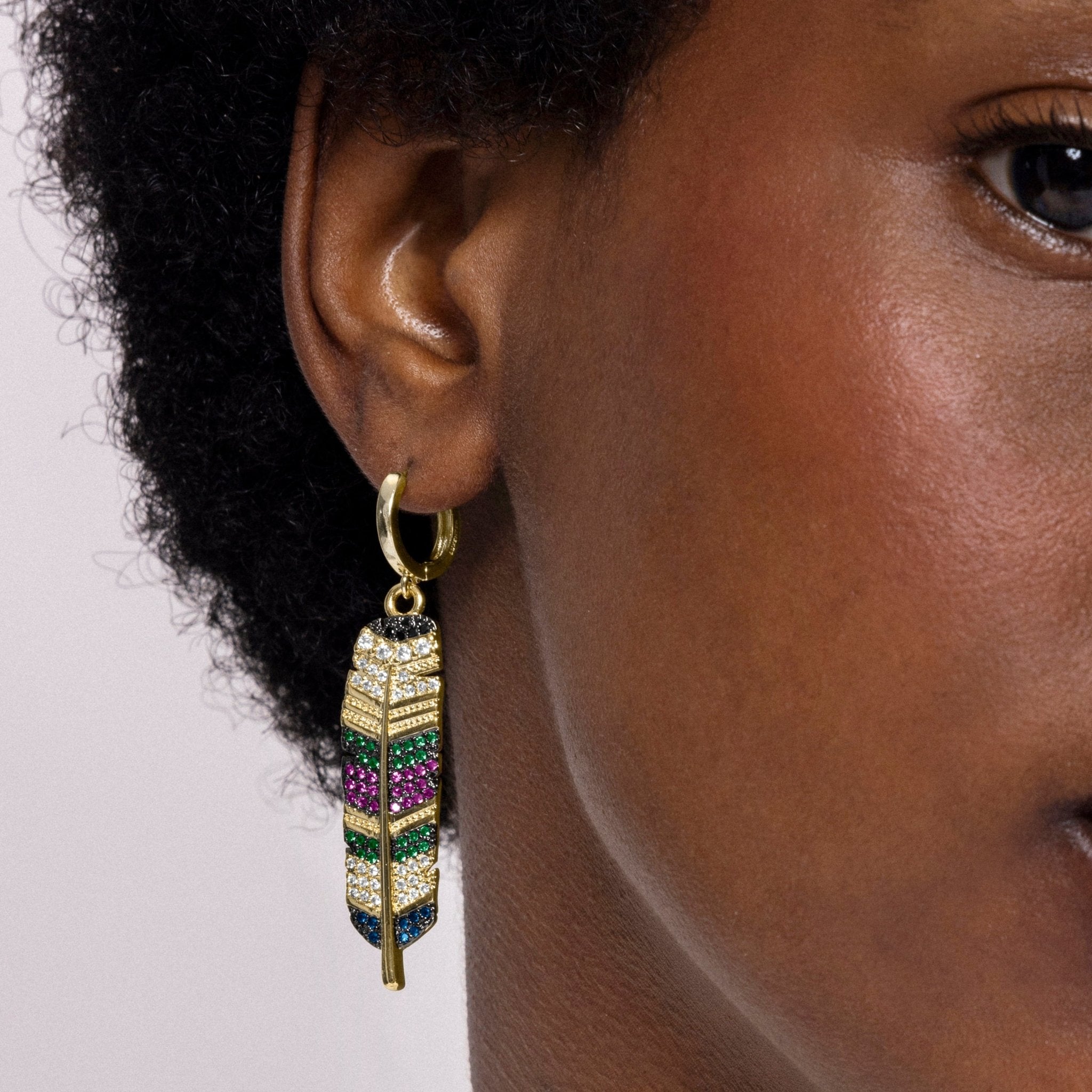 Pendientes acabado en oro amarilo 18k - LUX BY LUX