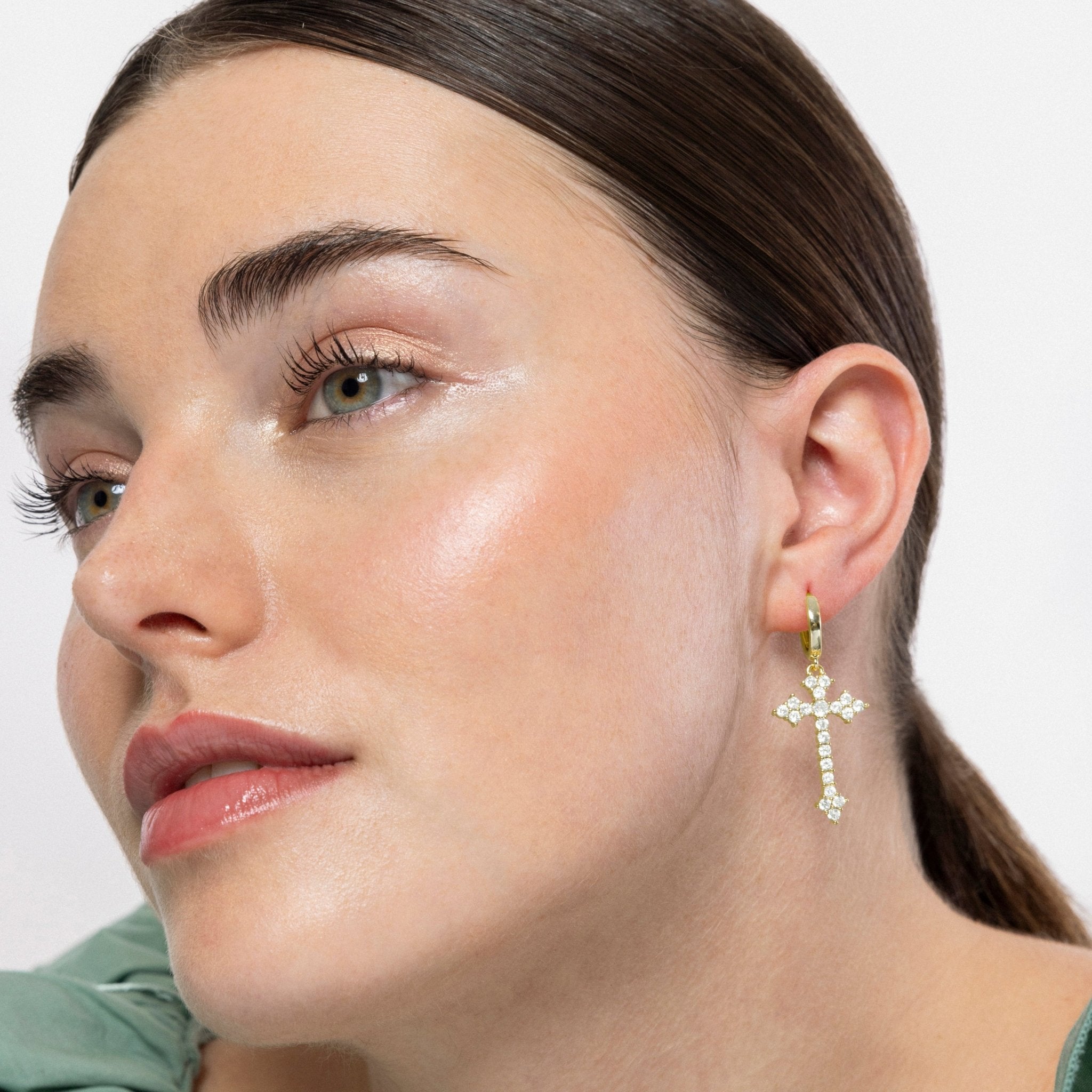 Pendientes acabado en oro amarilo 18k - LUX BY LUX