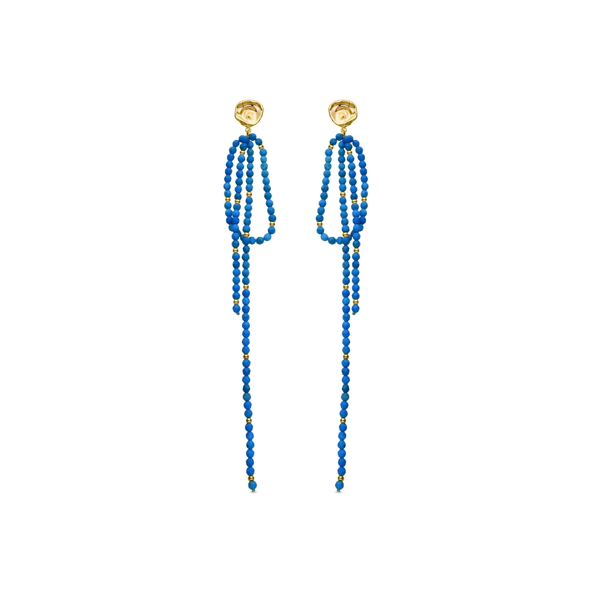 Pendientes acabado en oro amarilo 18k