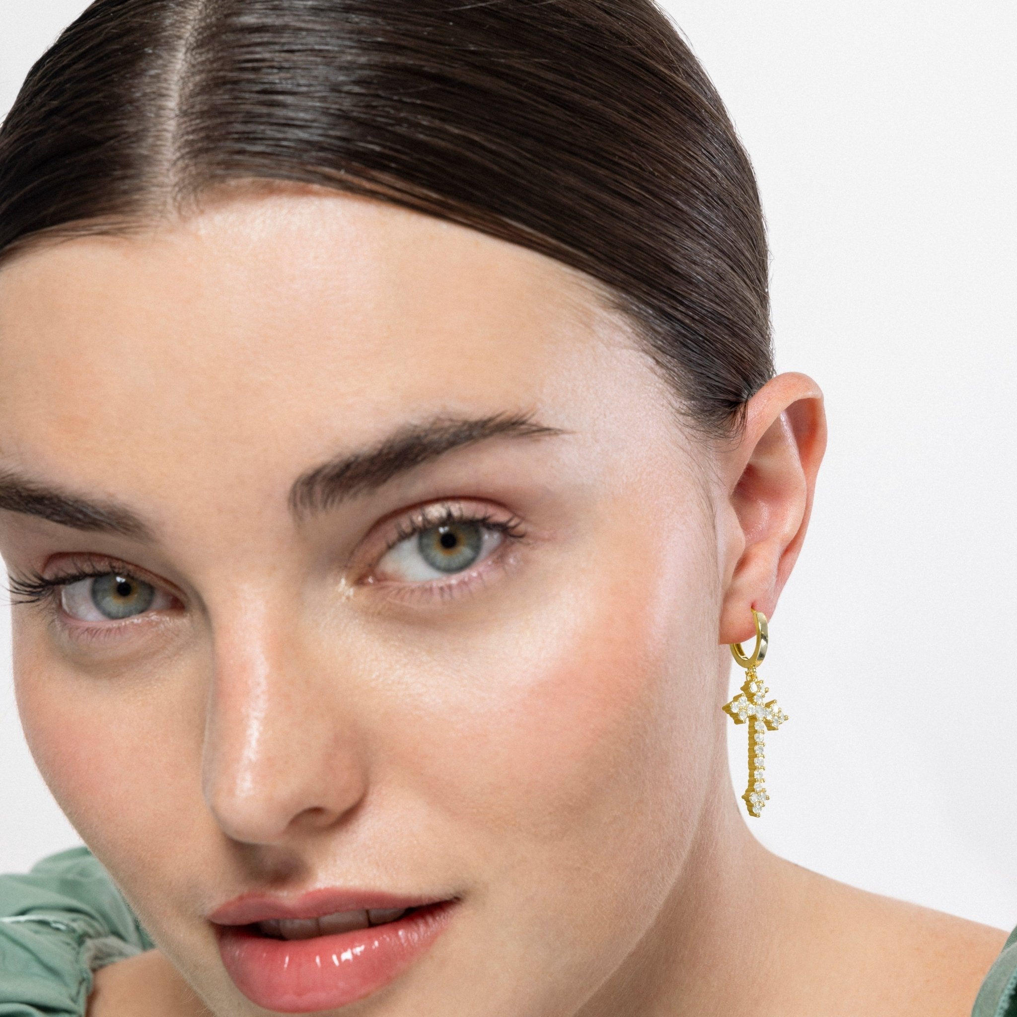 Pendientes acabado en oro amarilo 18k - LUX BY LUX