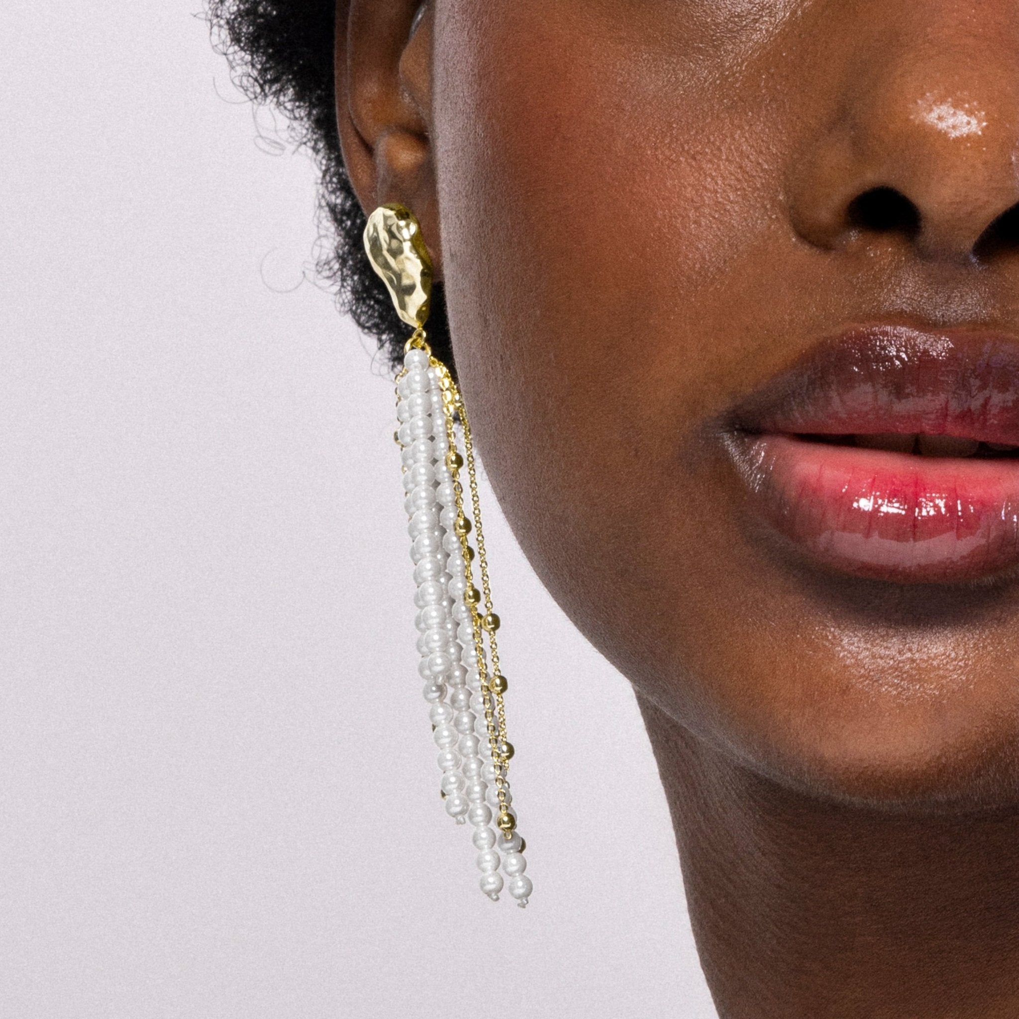 Pendientes acabado en oro amarilo 18k - LUX BY LUX