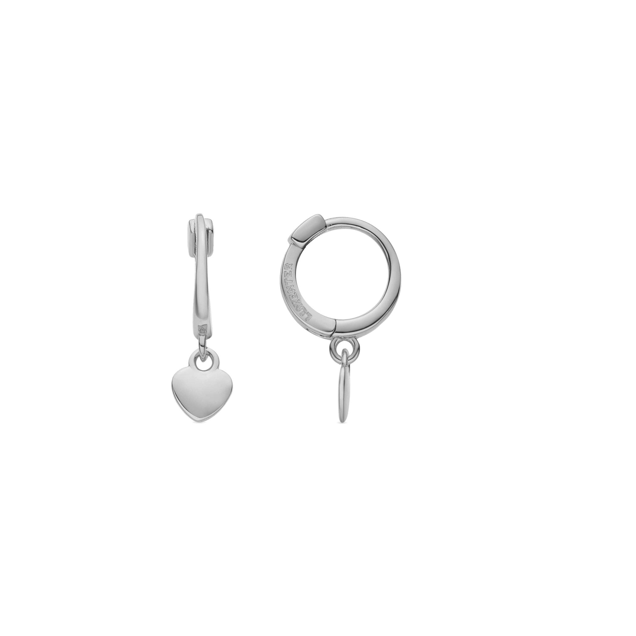 Rhodium finished earrings