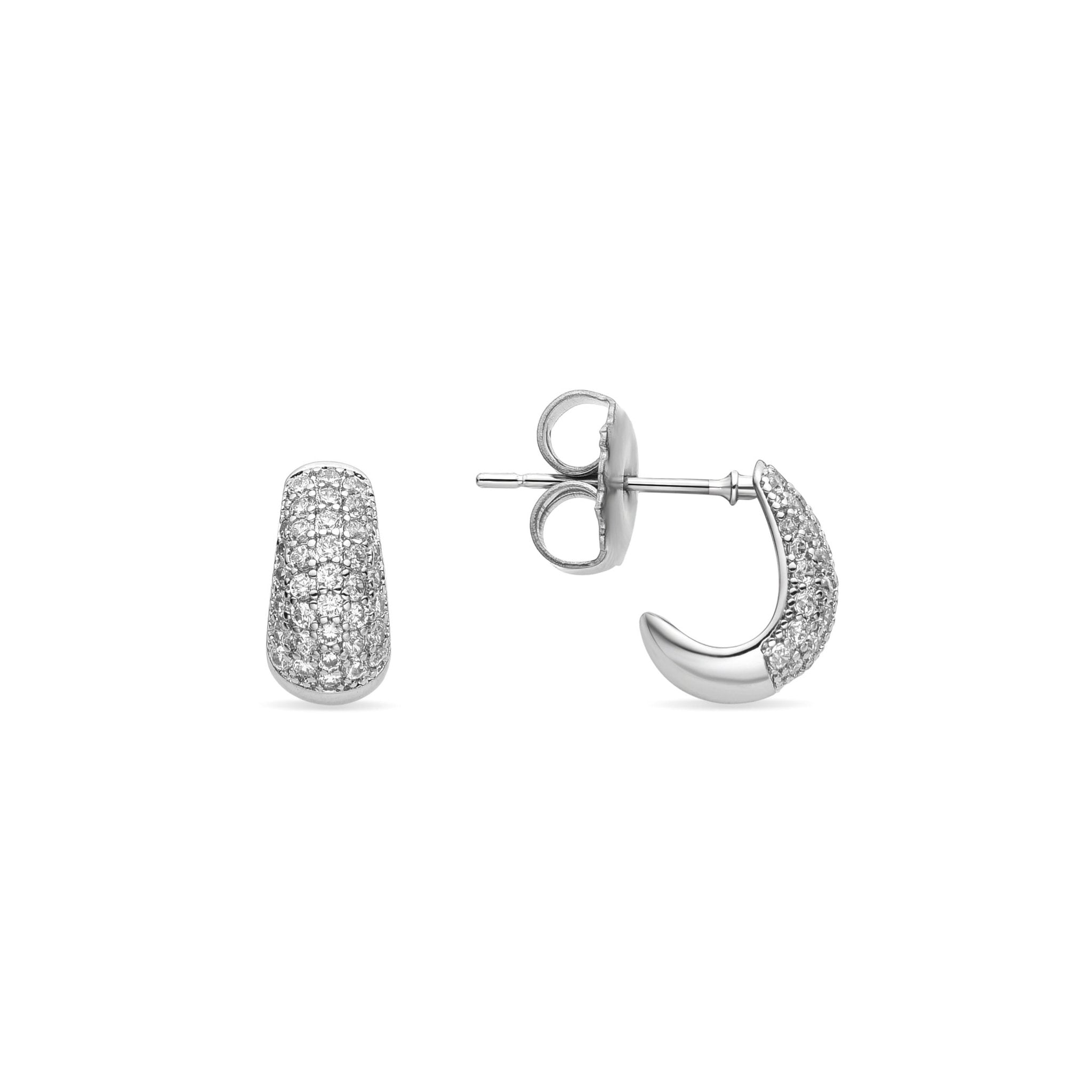 Ohrringe mit Rhodium-Finish