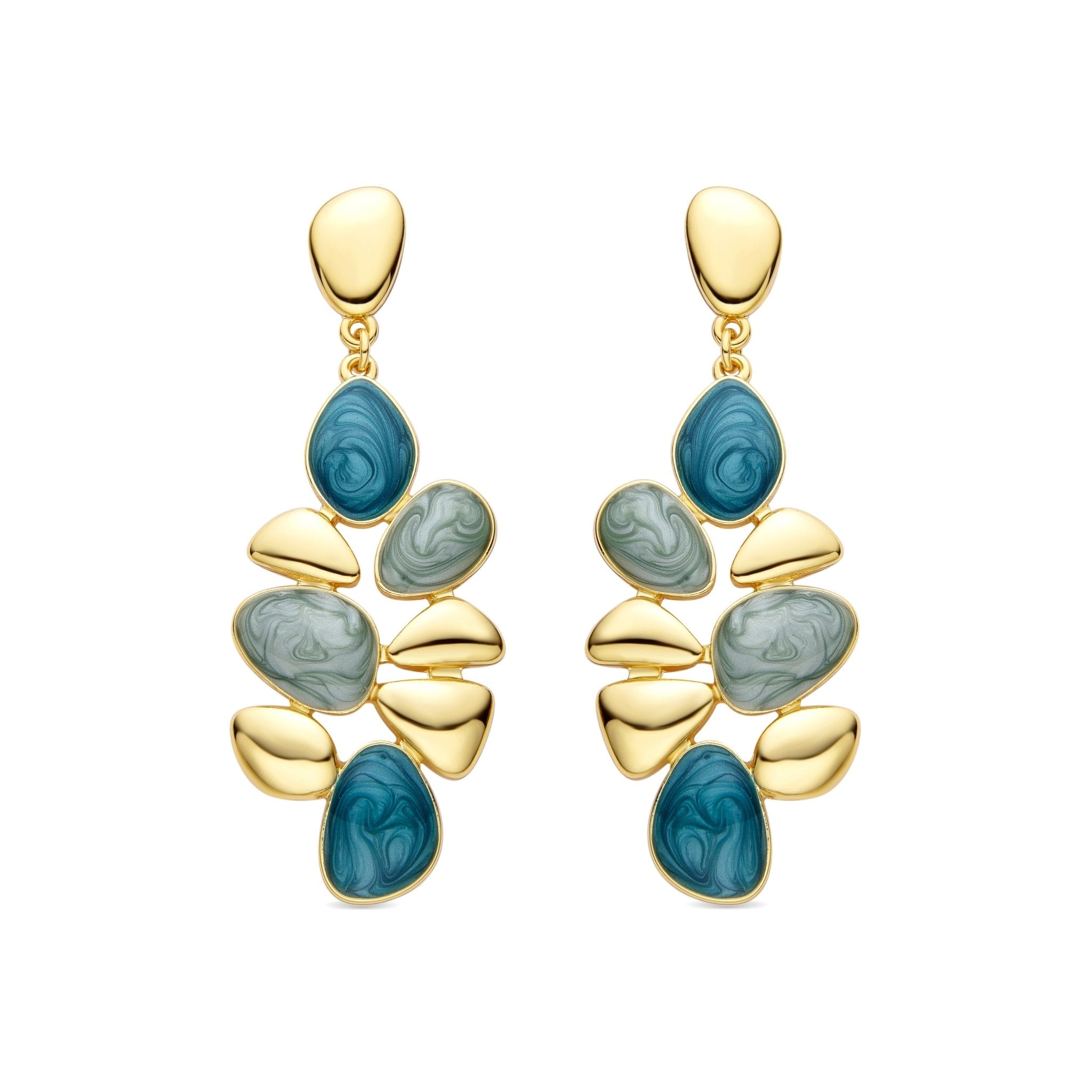 Pendientes acabado oro 18k - LUX BY LUX