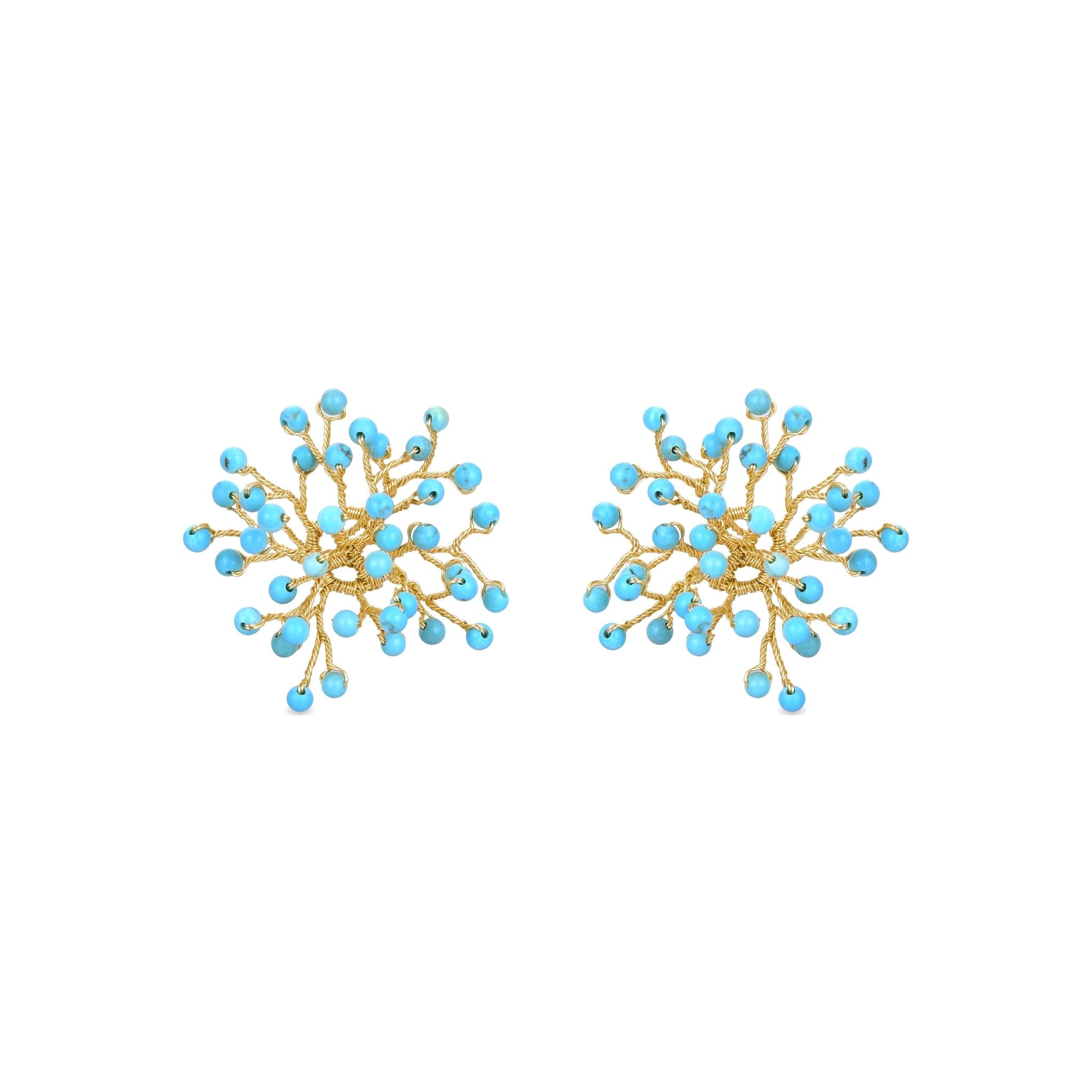 18k gold finish earrings