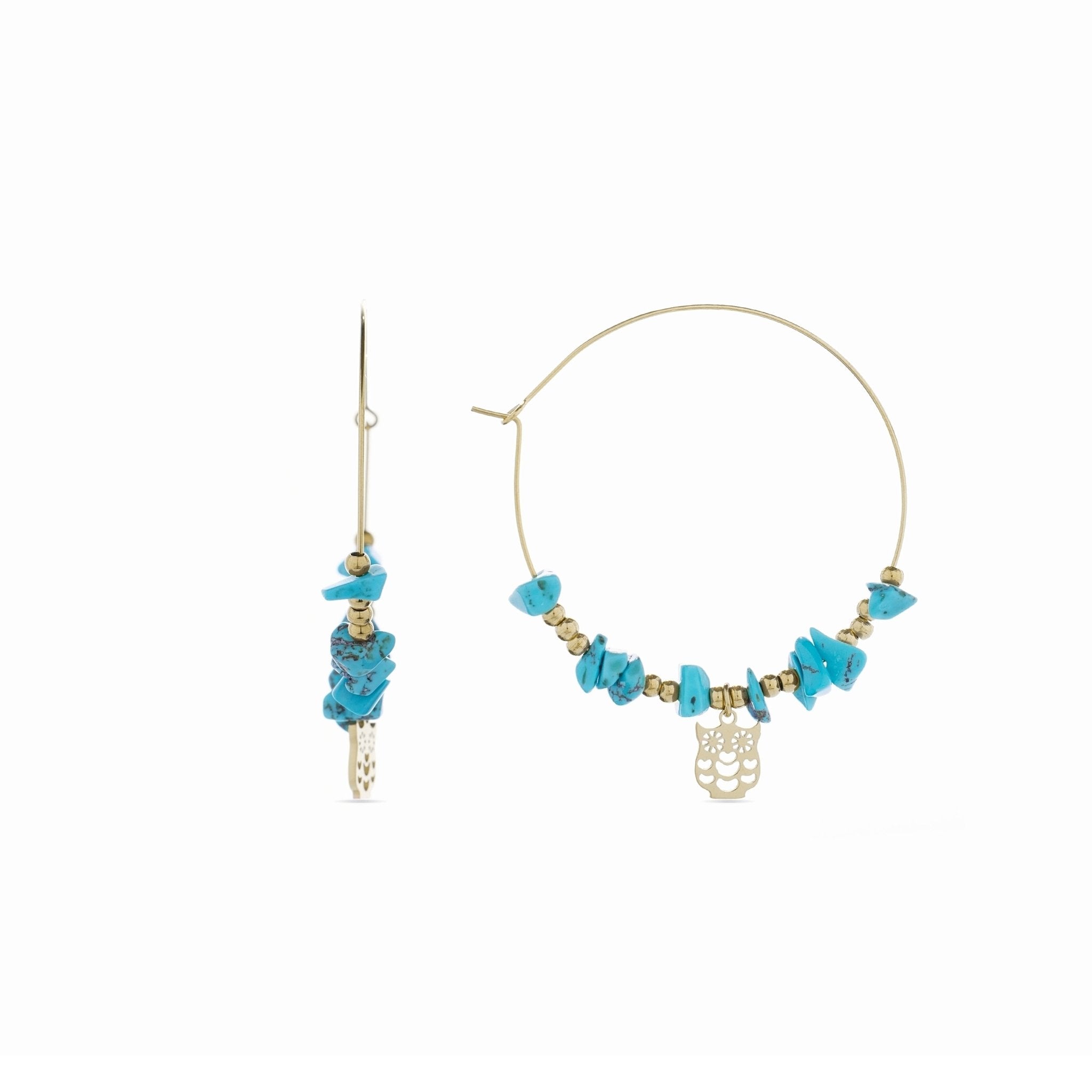 18k gold finish earrings