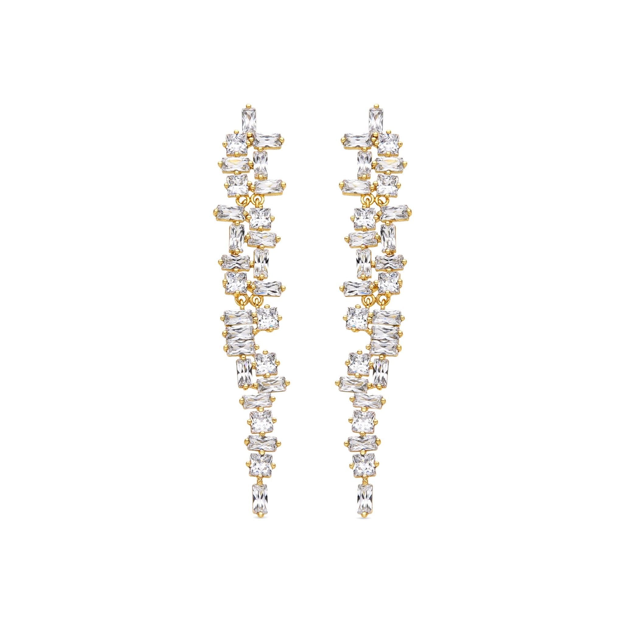 Pendientes acabado oro 18k