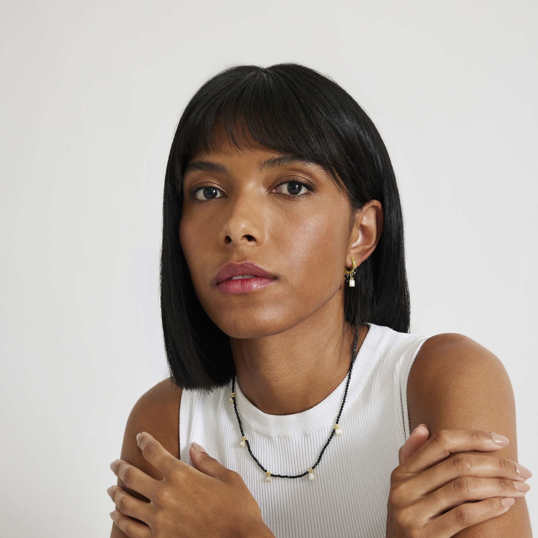 Pendientes acabado oro 18k - LUX BY LUX