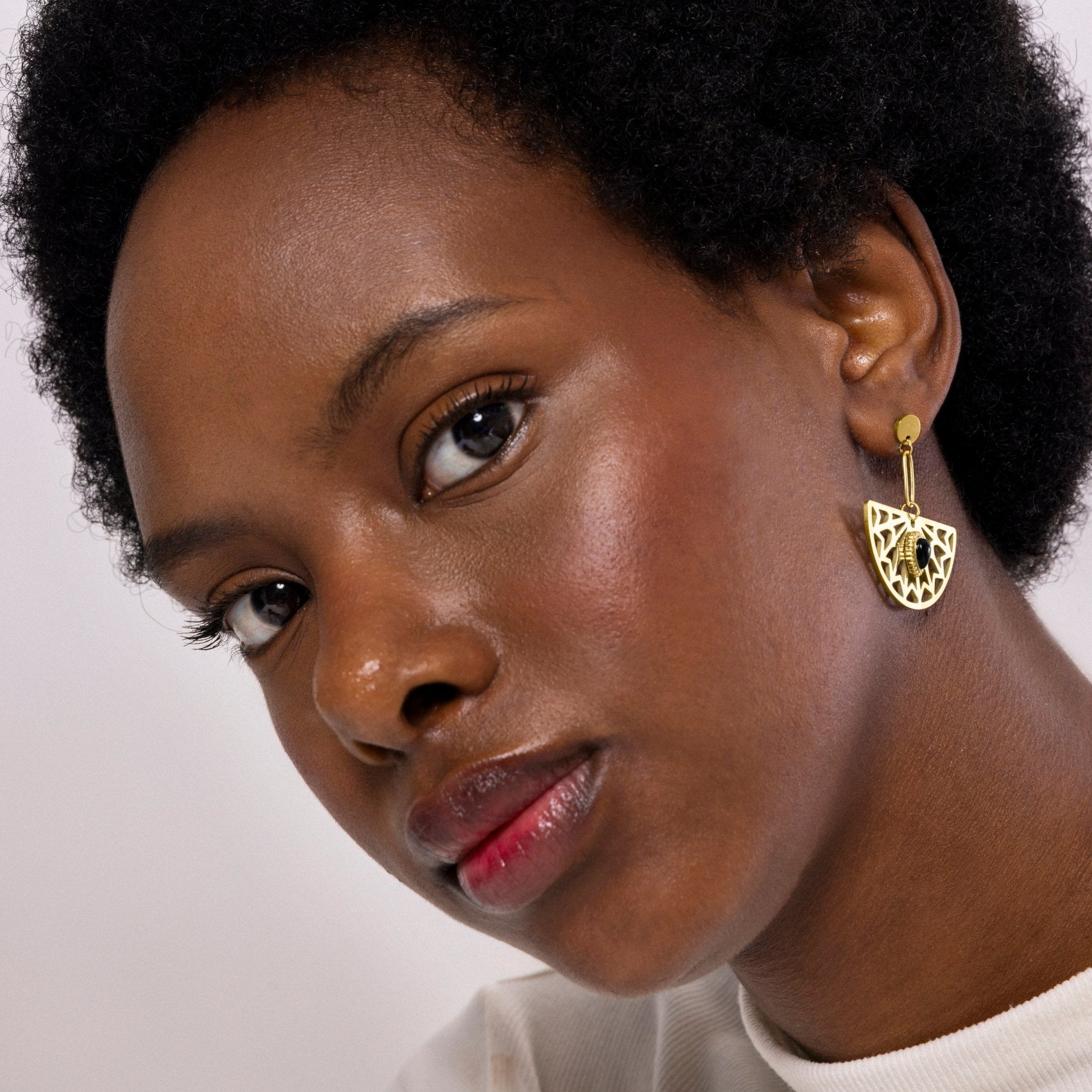 Pendientes acabado oro 18k - LUX BY LUX