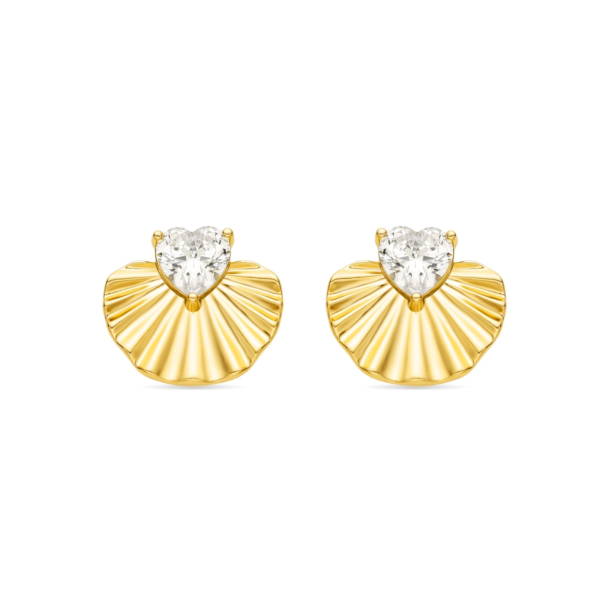 Pendientes acabado oro 18k