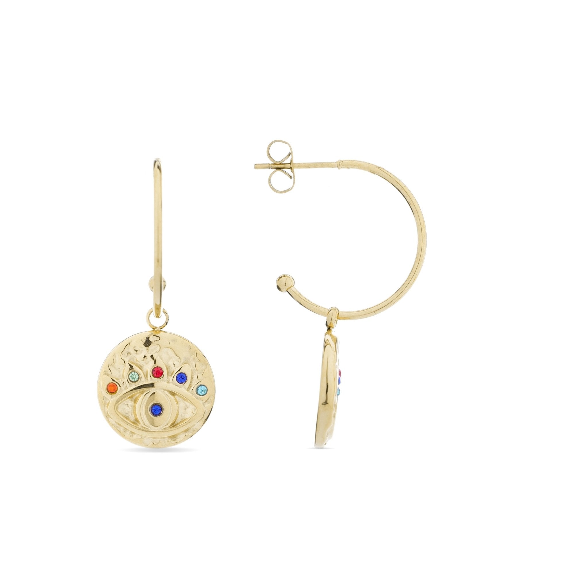 18k gold finish earrings