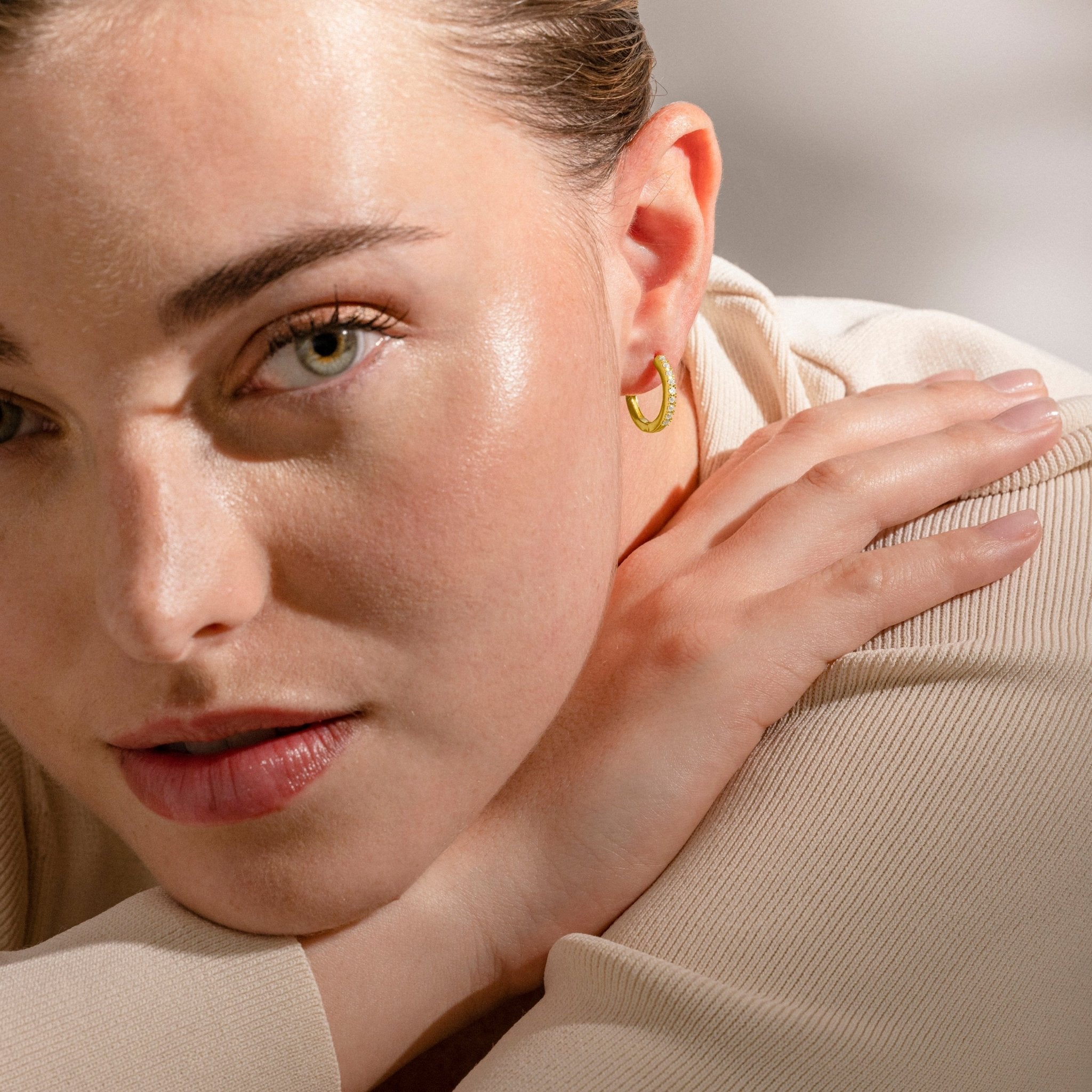 Pendientes acabado oro amarillo 18k - LUX BY LUX