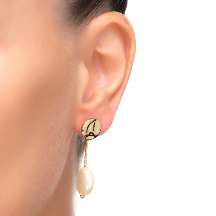 Pendientes acabado Oro Amarillo de 18 Kts - LUX BY LUX