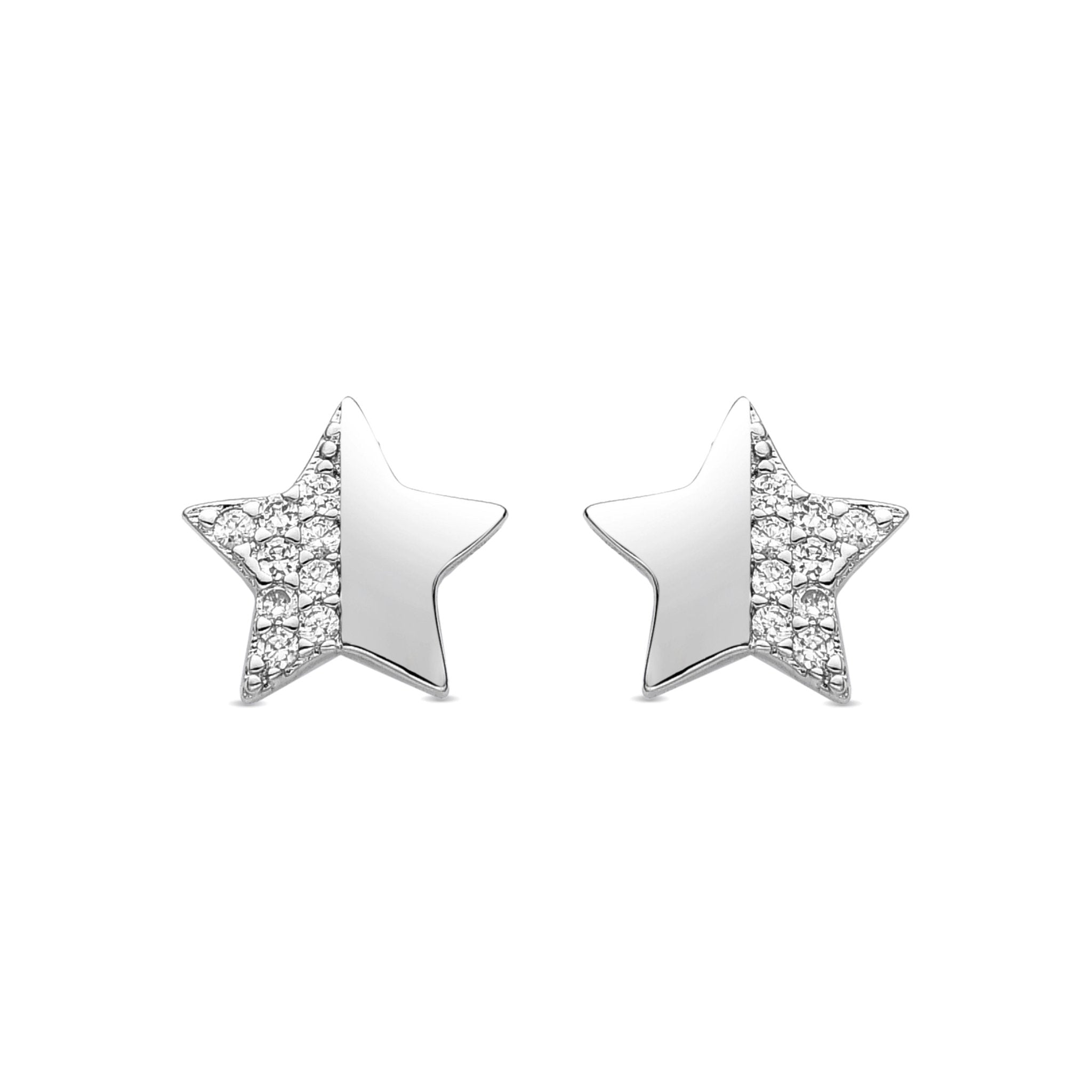 Pendientes acabado plata