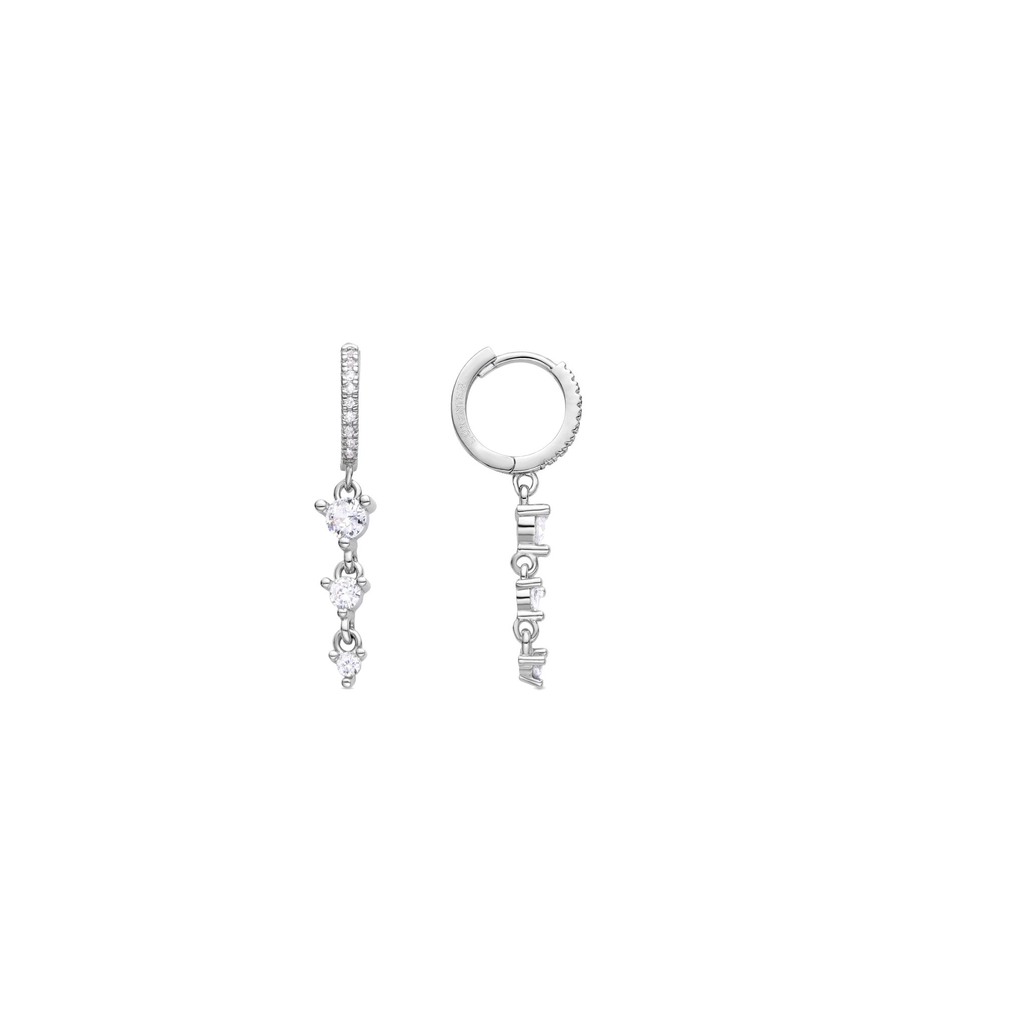 Boucles d'oreilles finition argent