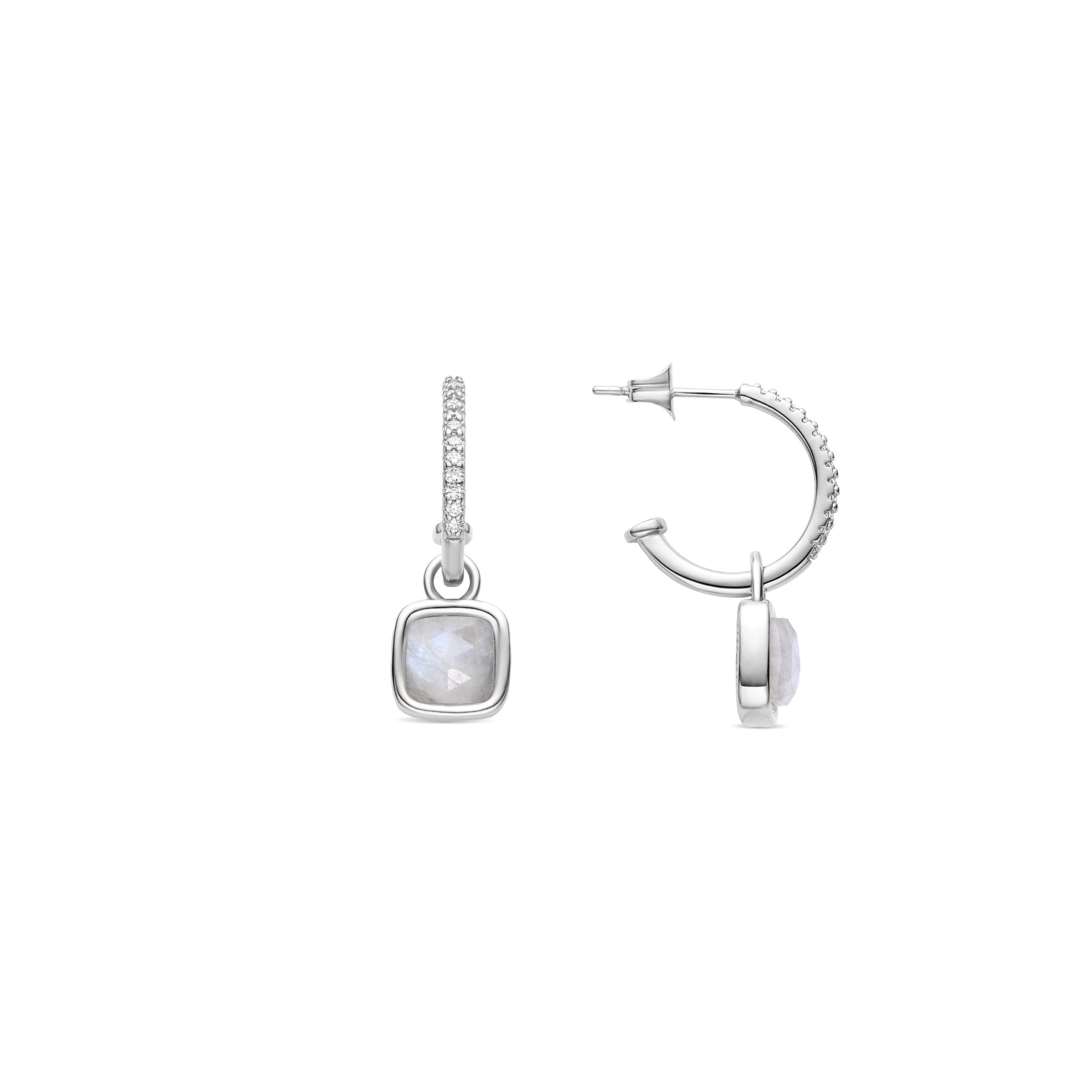Boucles d'oreilles finition argent