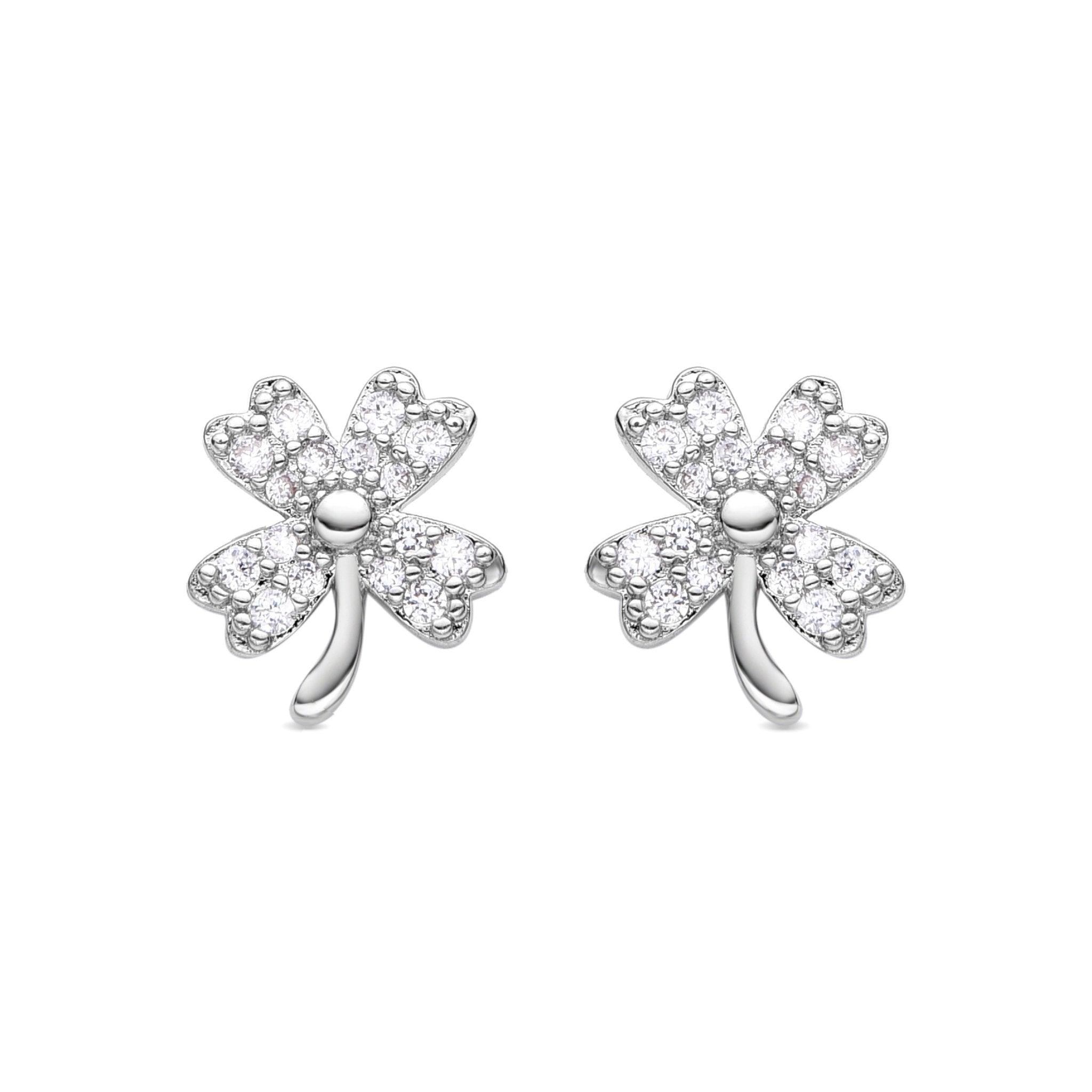 Boucles d'oreilles finition argent