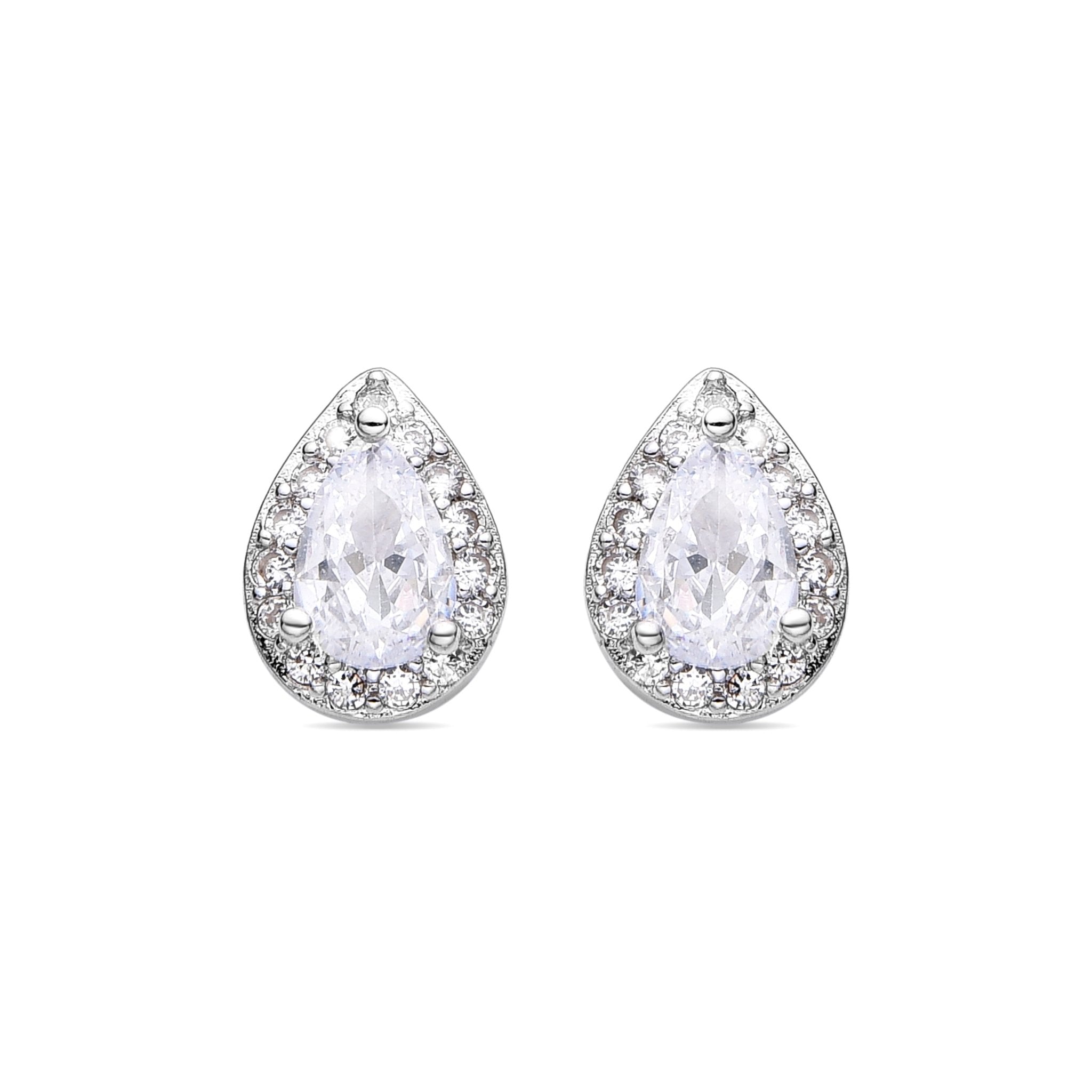 Pendientes acabado plata
