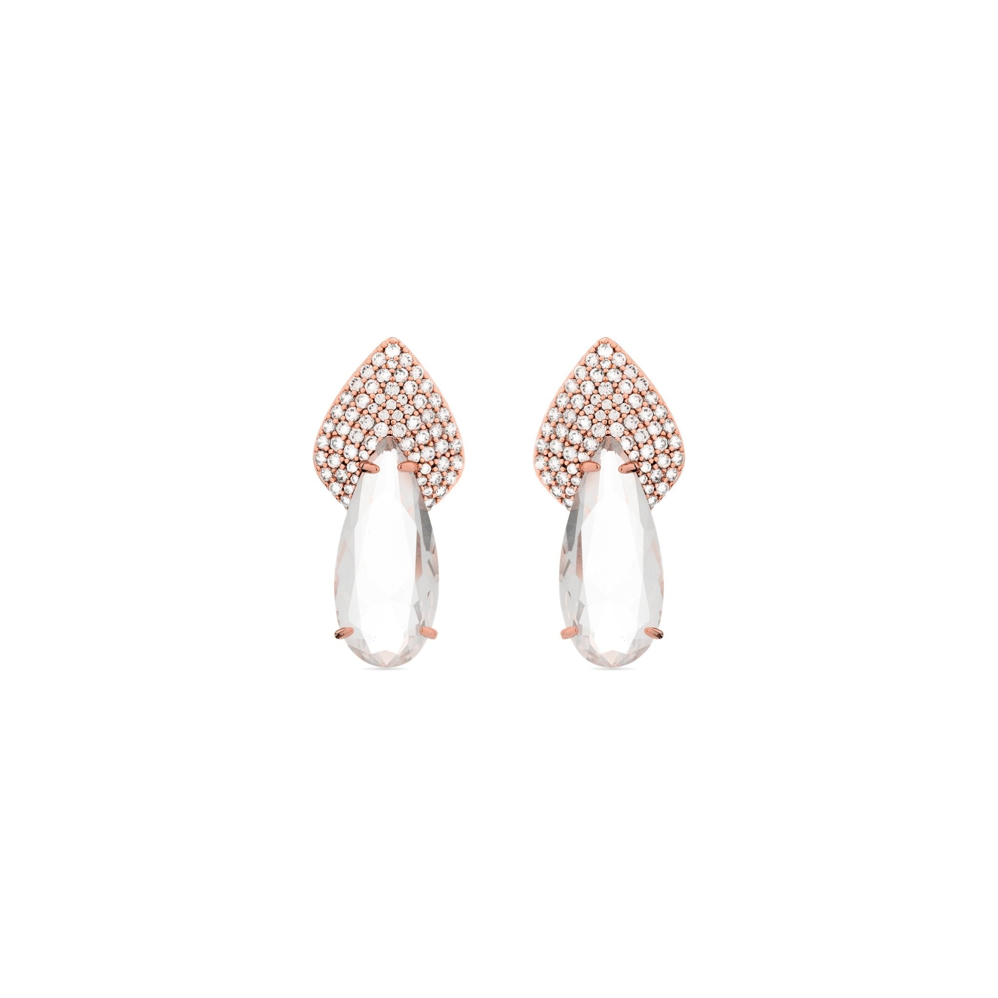 Earrings finished in 18K gold