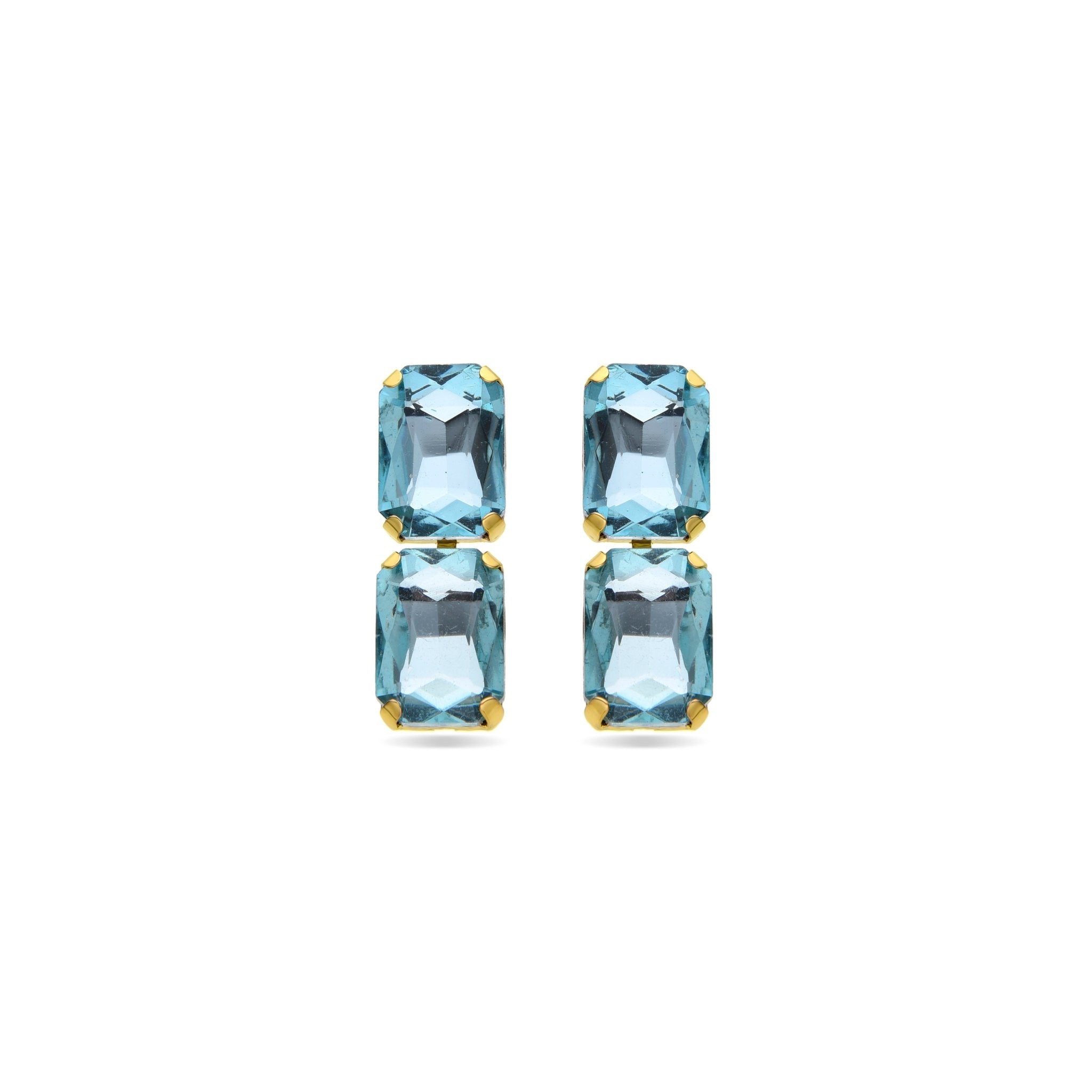 Earrings finished in 18k yellow gold