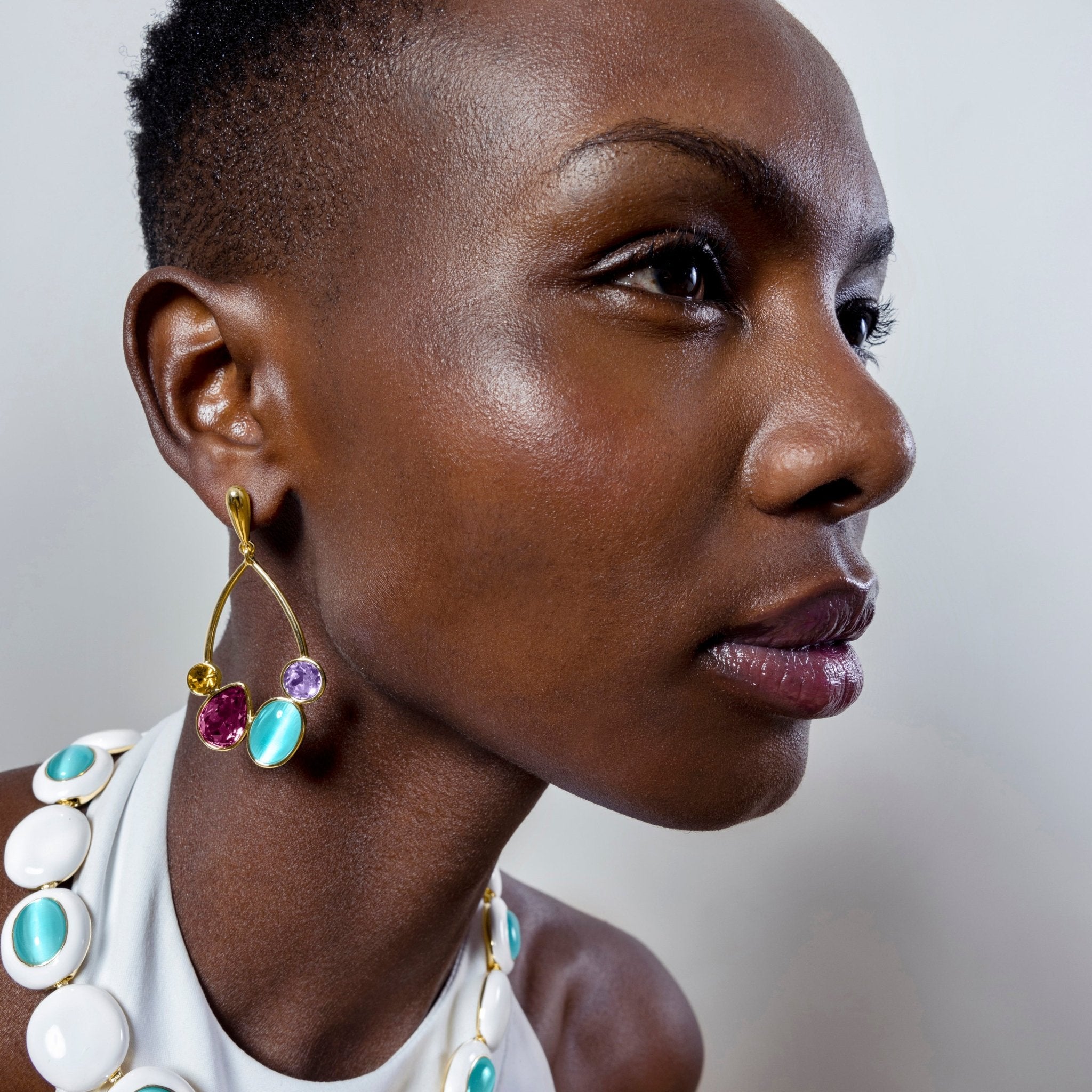 Pendientes acabados en oro amarillo 18K - LUX BY LUX