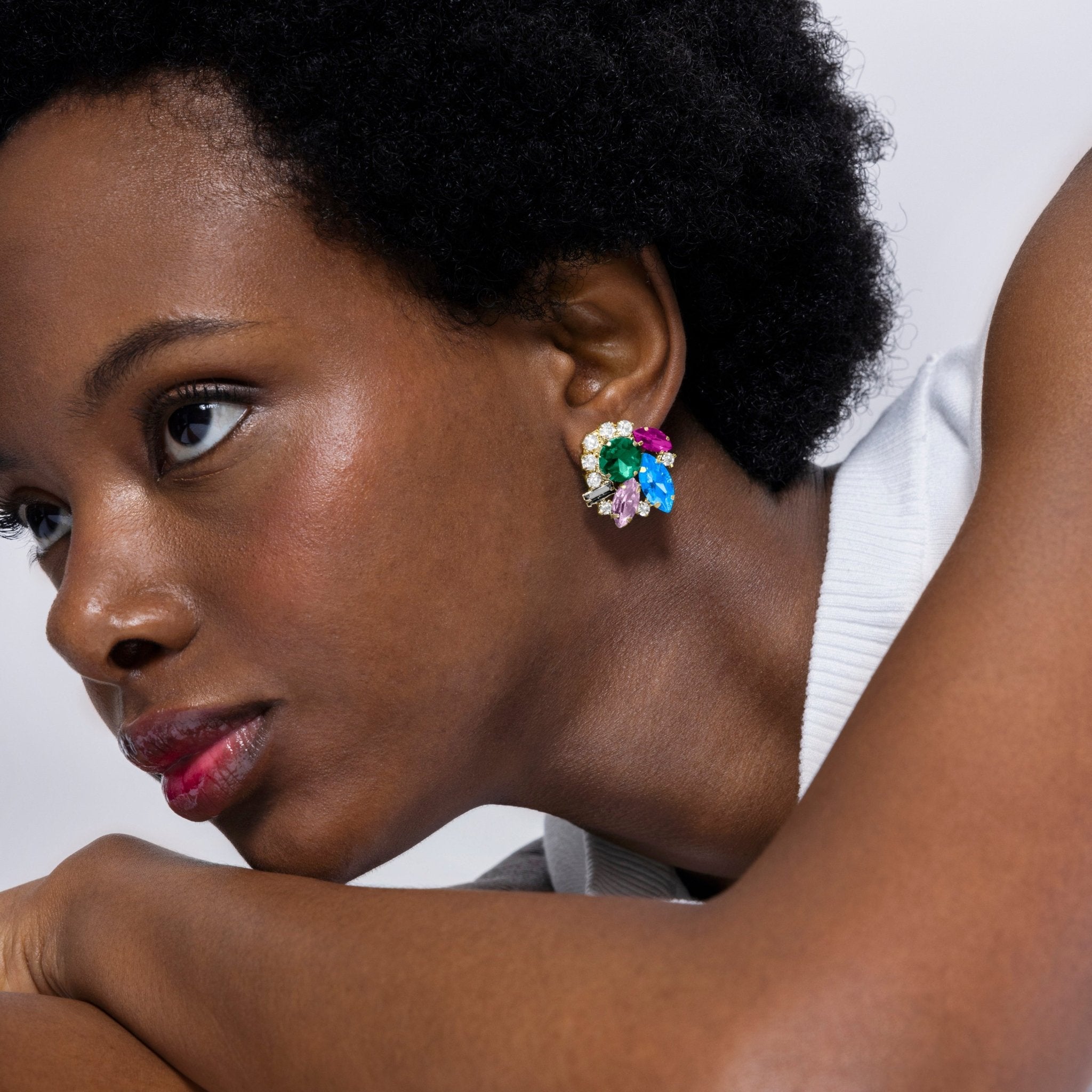 Pendientes acabados en oro amarillo 18k - LUX BY LUX