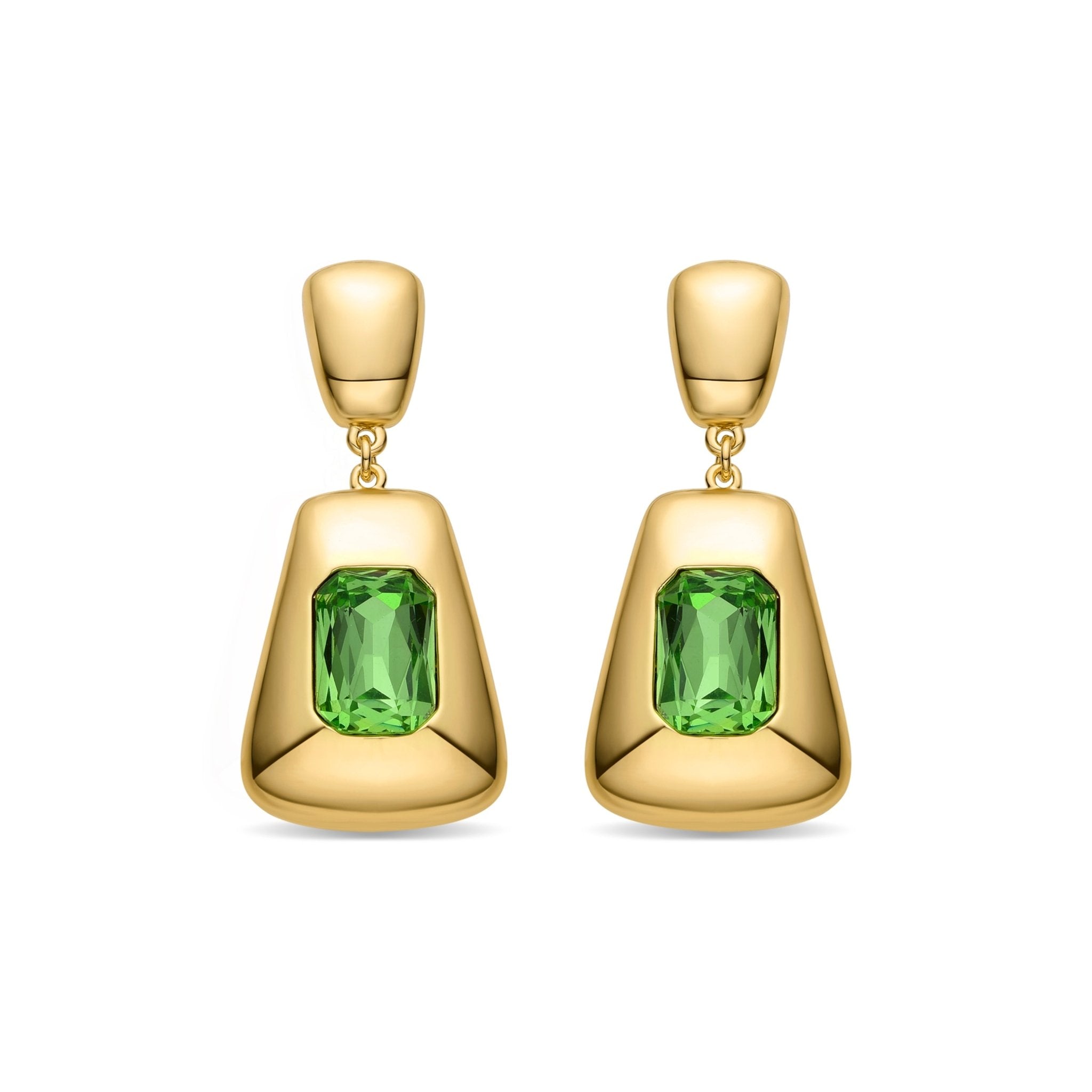 Pendientes acabados en oro amarillo 18K