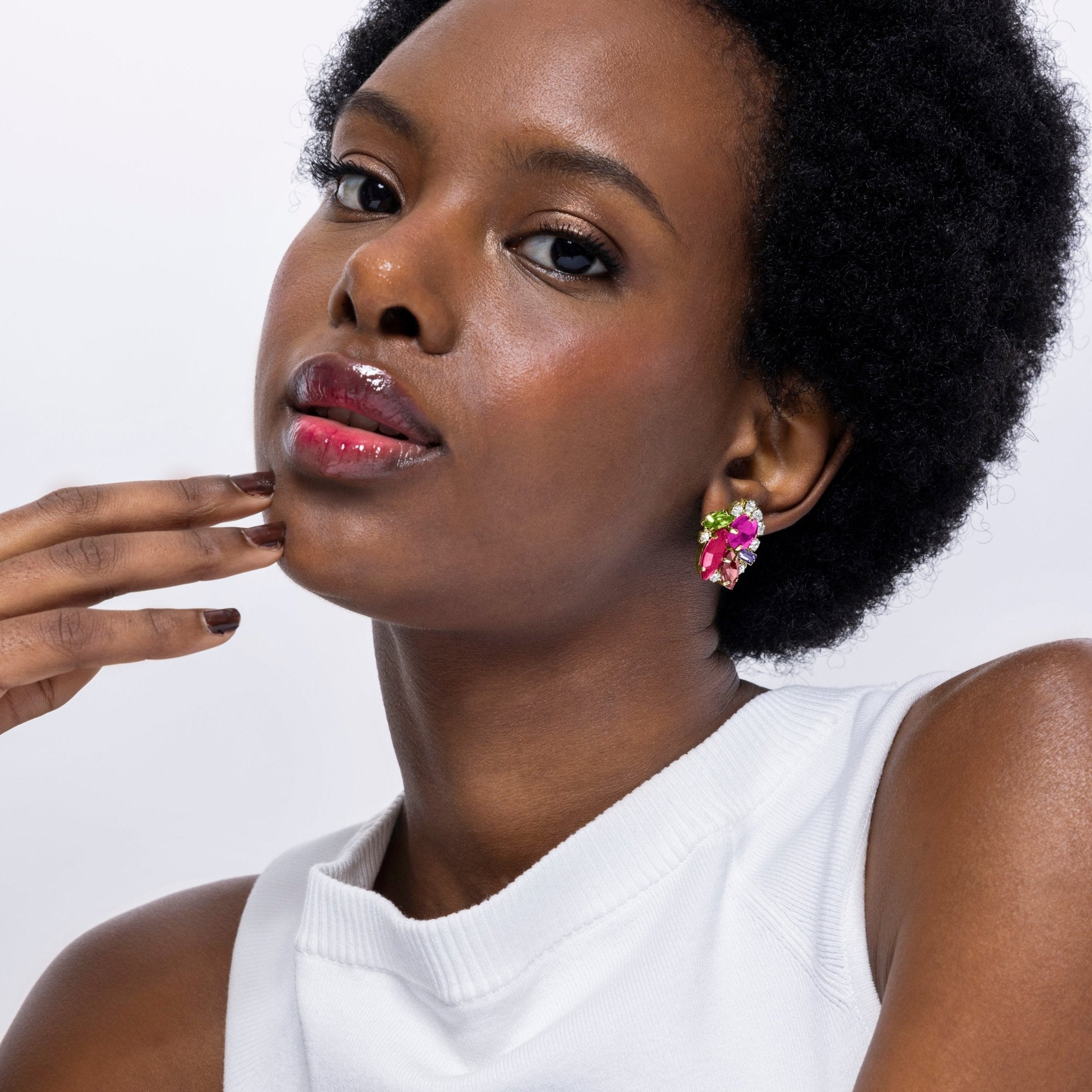 Pendientes acabados en oro amarillo 18k - LUX BY LUX