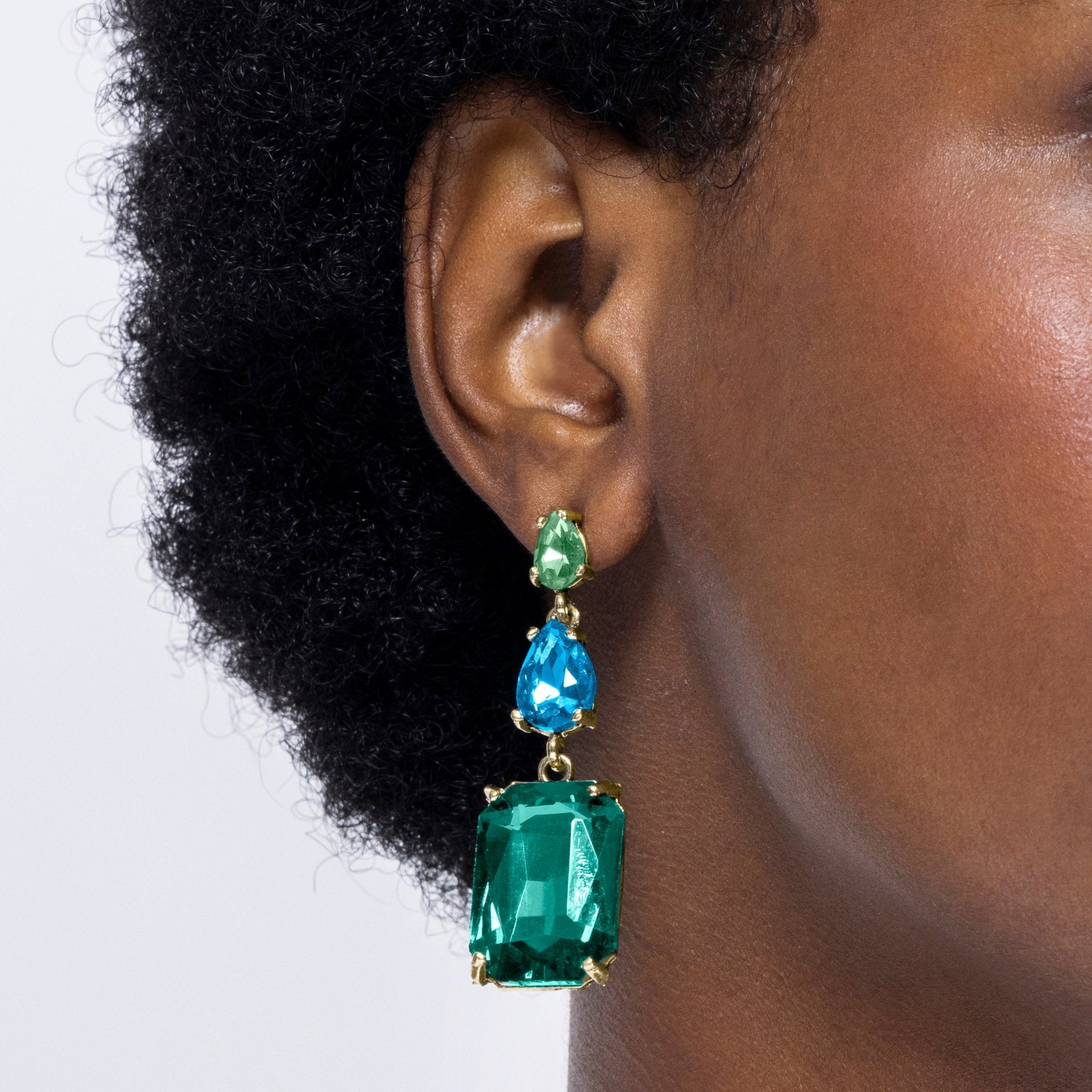 Pendientes acabados en oro amarillo 18k - LUX BY LUX