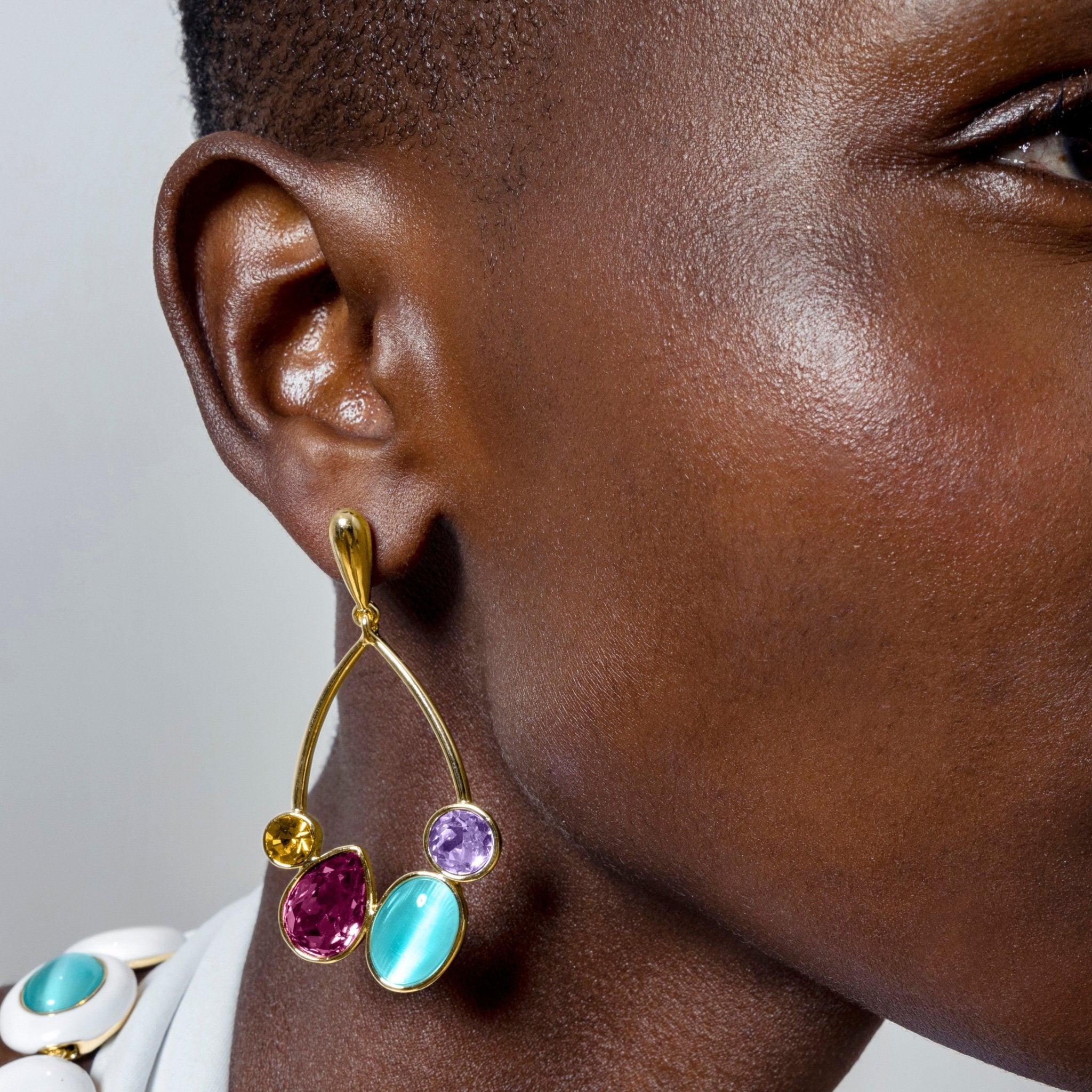 Pendientes acabados en oro amarillo 18K - LUX BY LUX