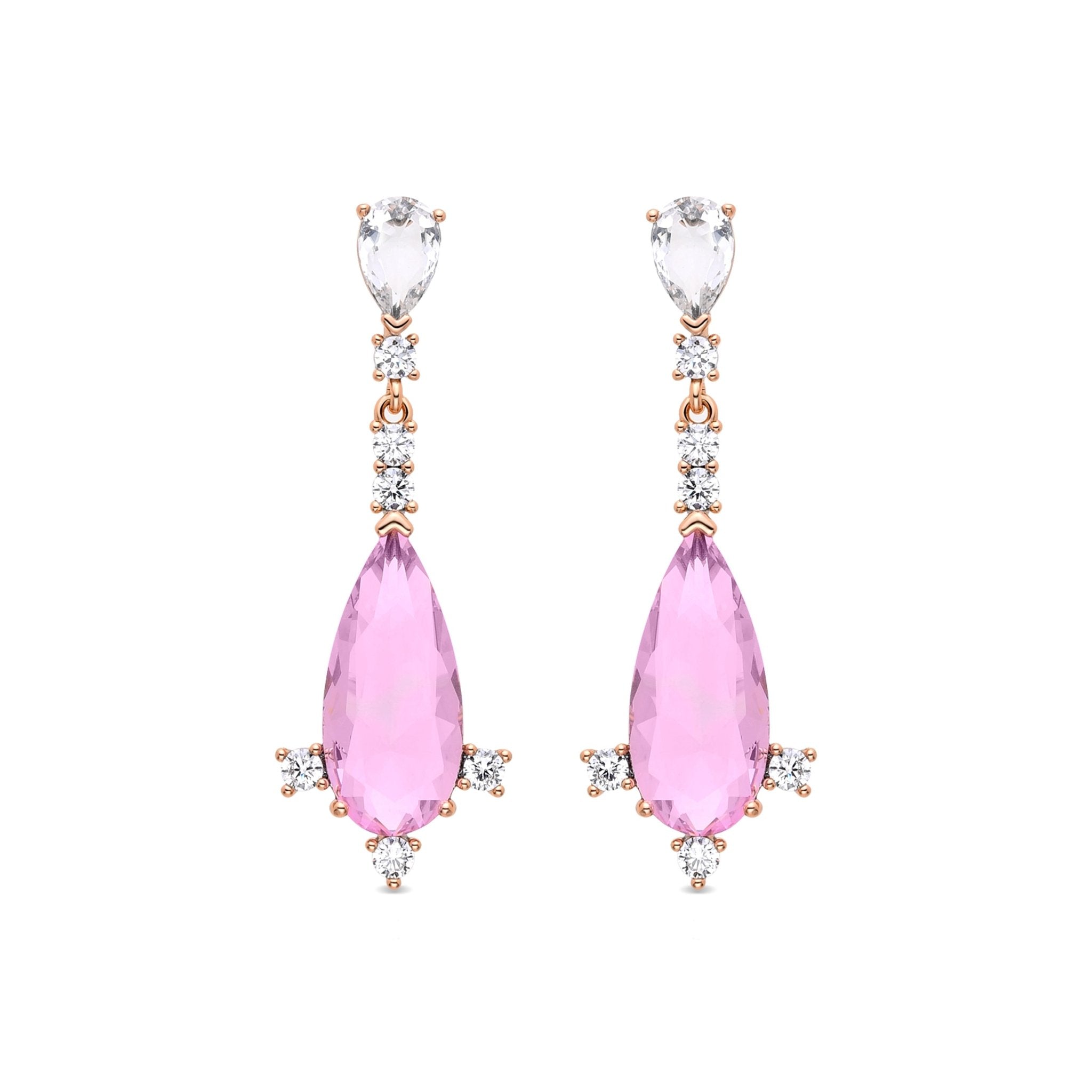 Earrings finished in 18K yellow gold
