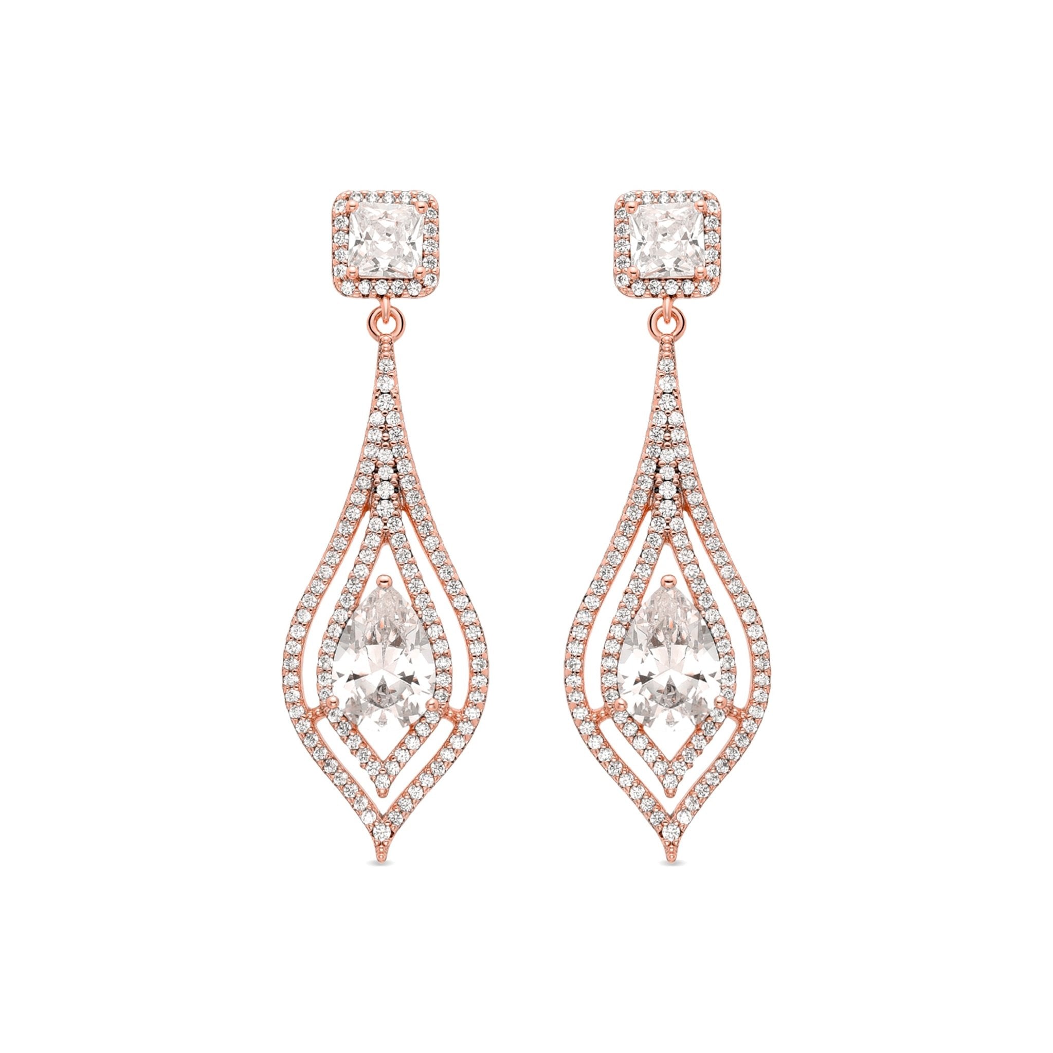Pendientes acabados en oro amarillo de 18K