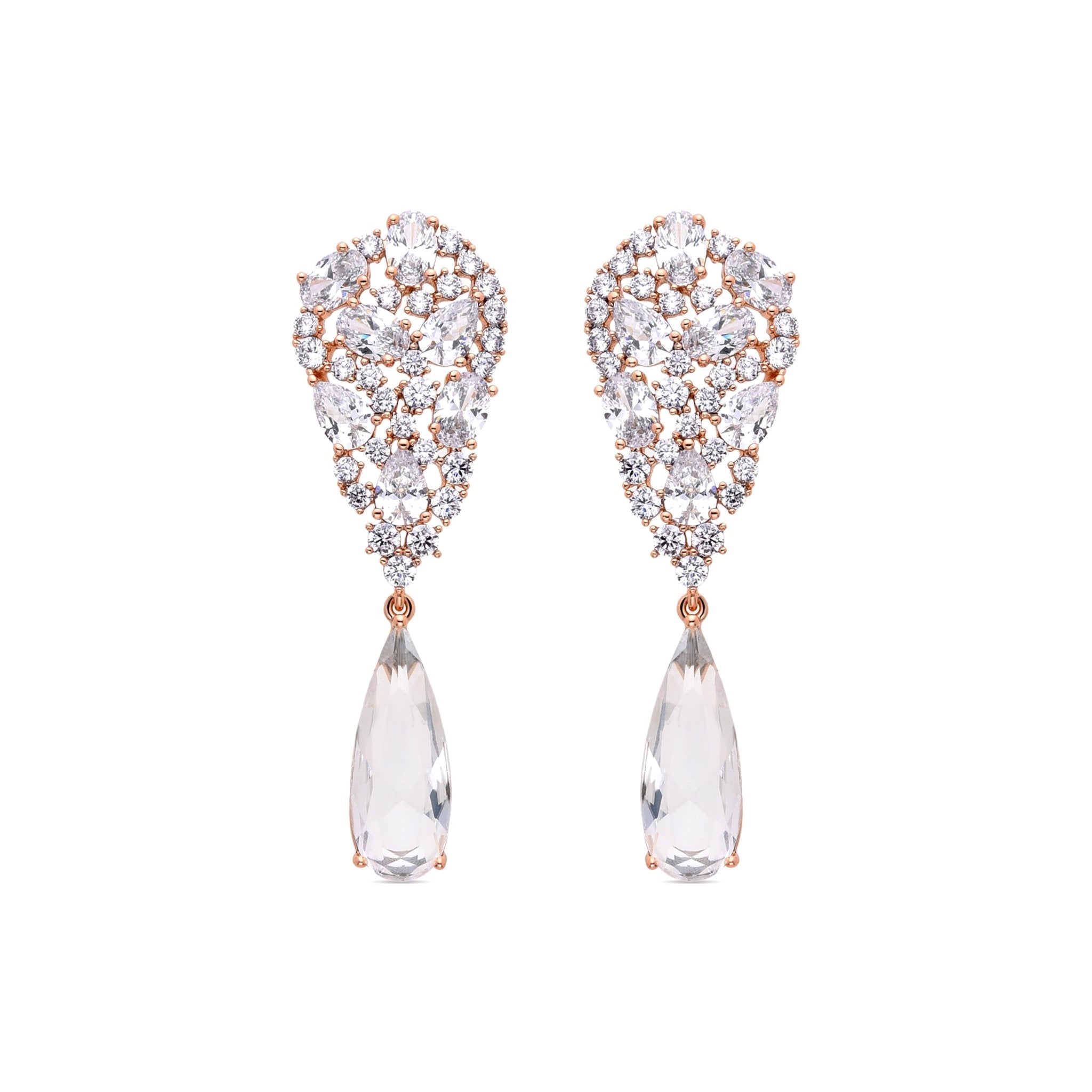 Earrings finished in 18K yellow gold