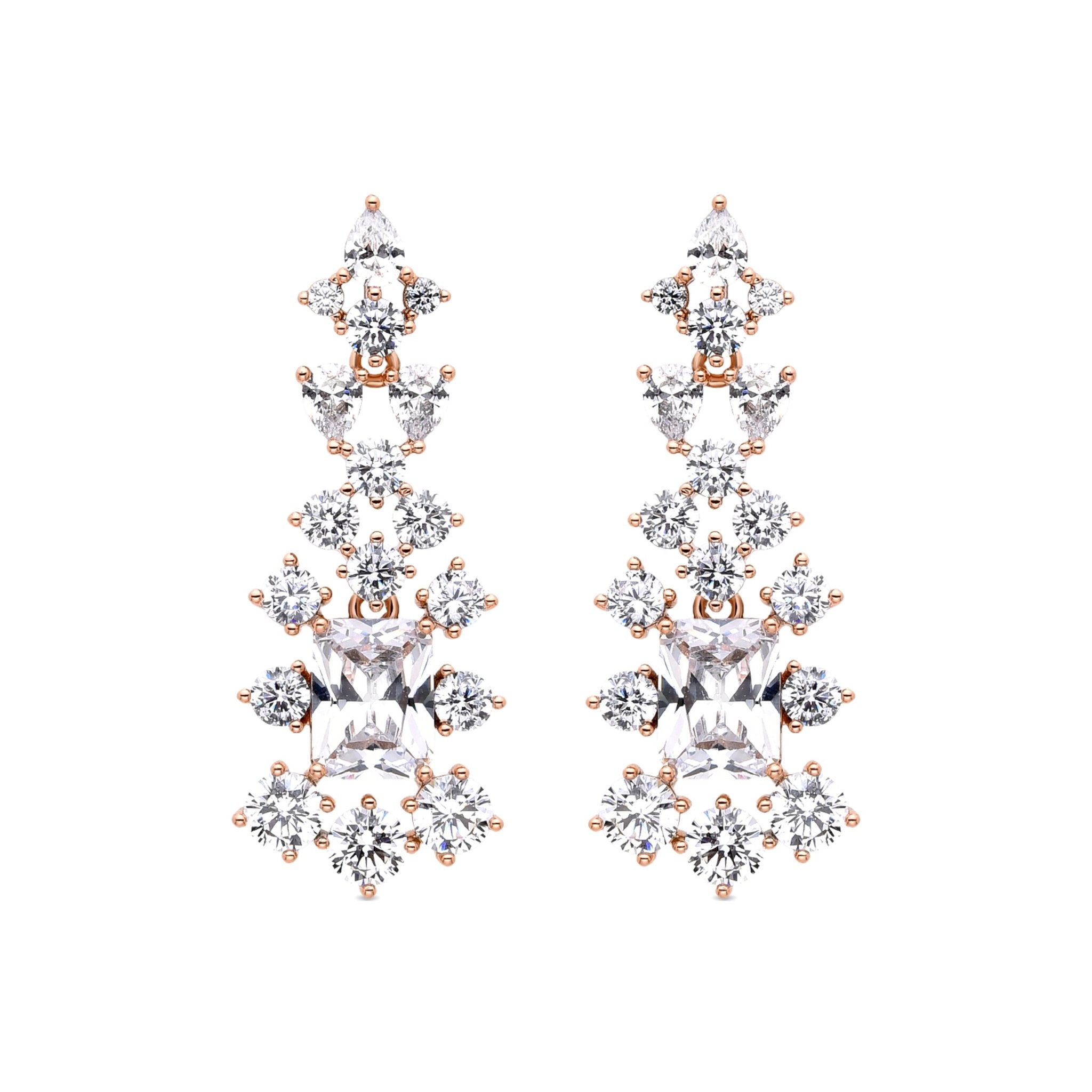 Pendientes acabados en oro amarillo de 18K