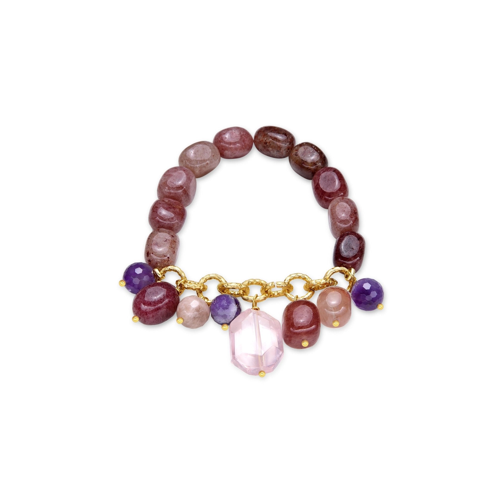 Bracelet finition en Or jaune 18 Kt.