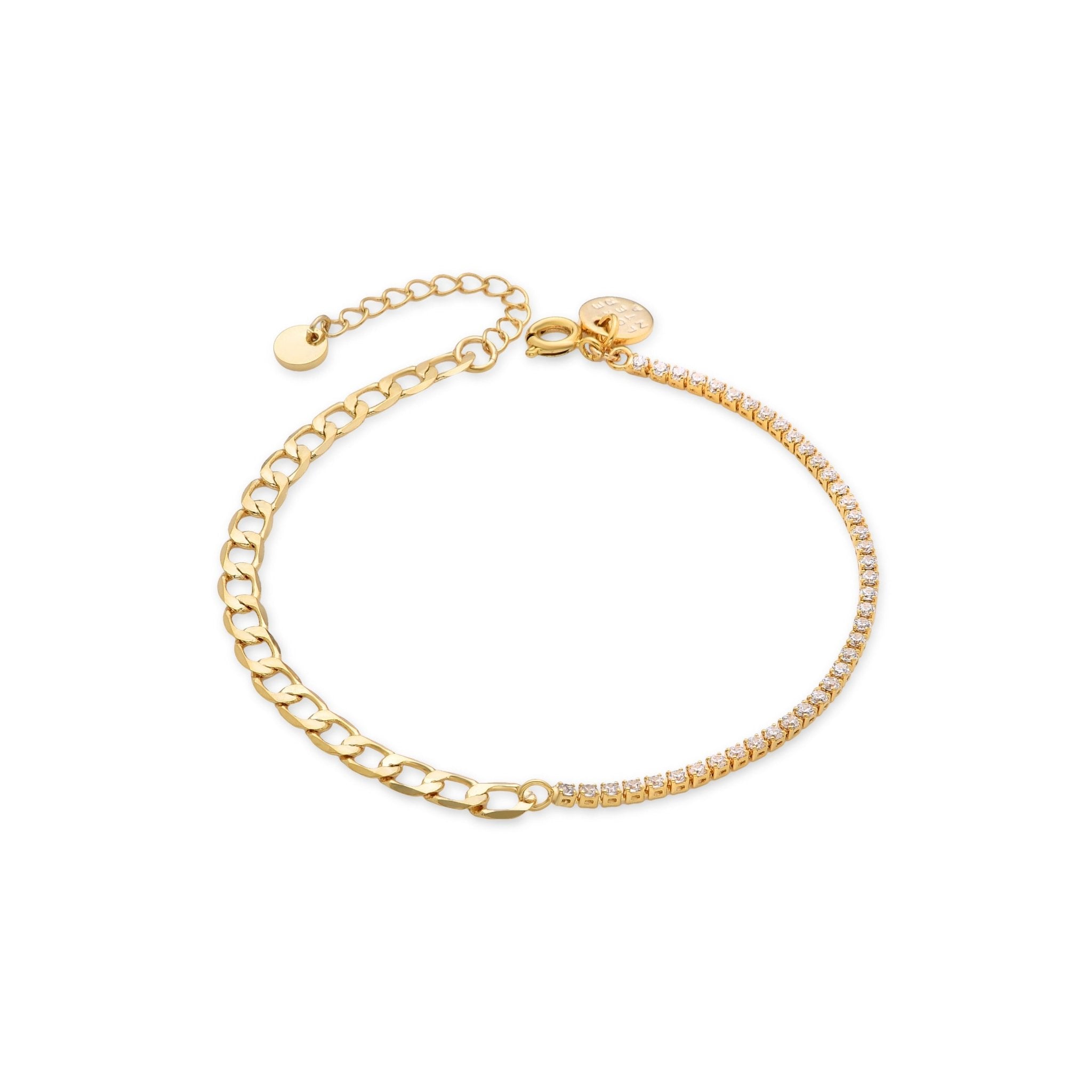 Armband mit 18 Karat Gelbgold-Finish