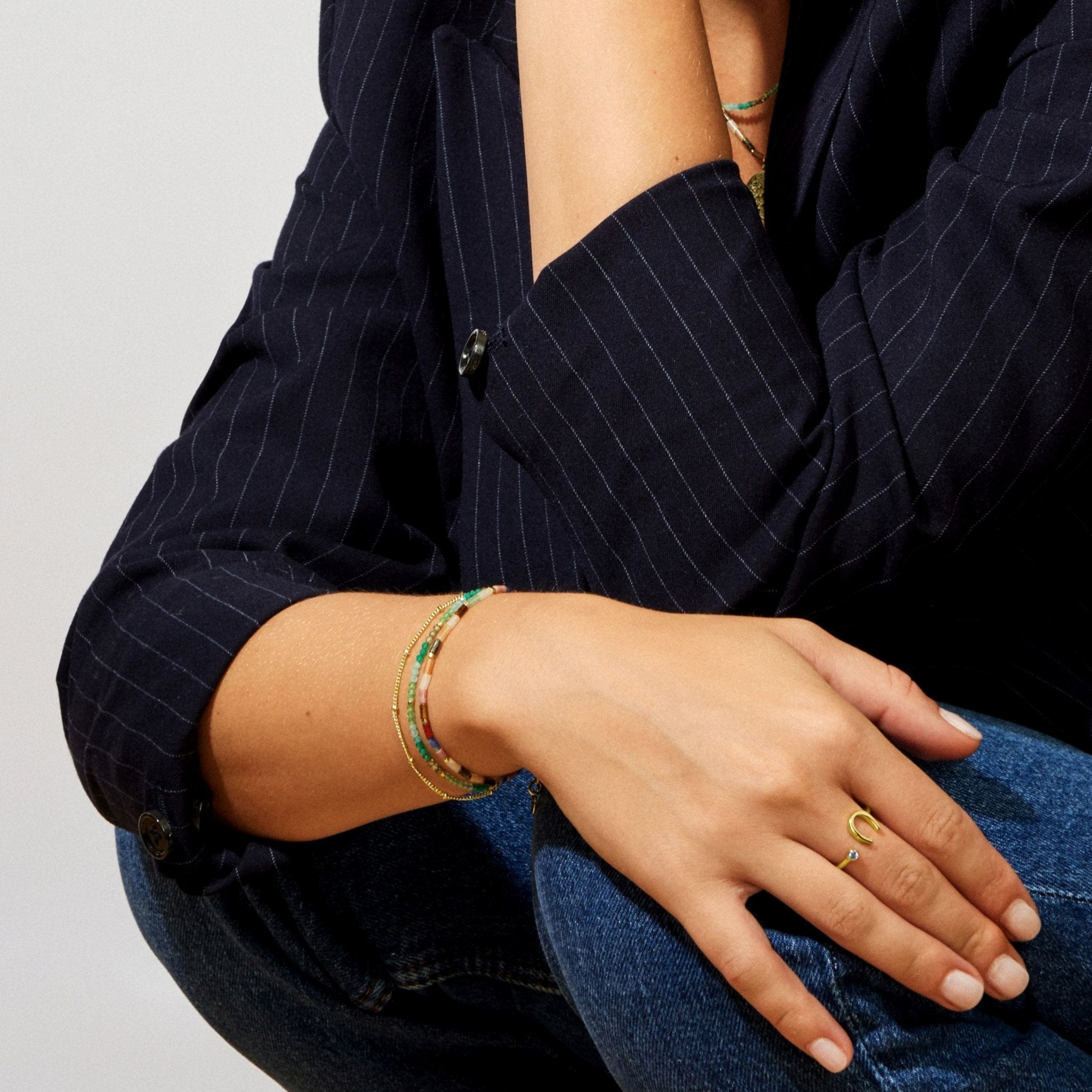 Pulsera acabado en Oro amarillo de 18 Kts. - LUX BY LUX