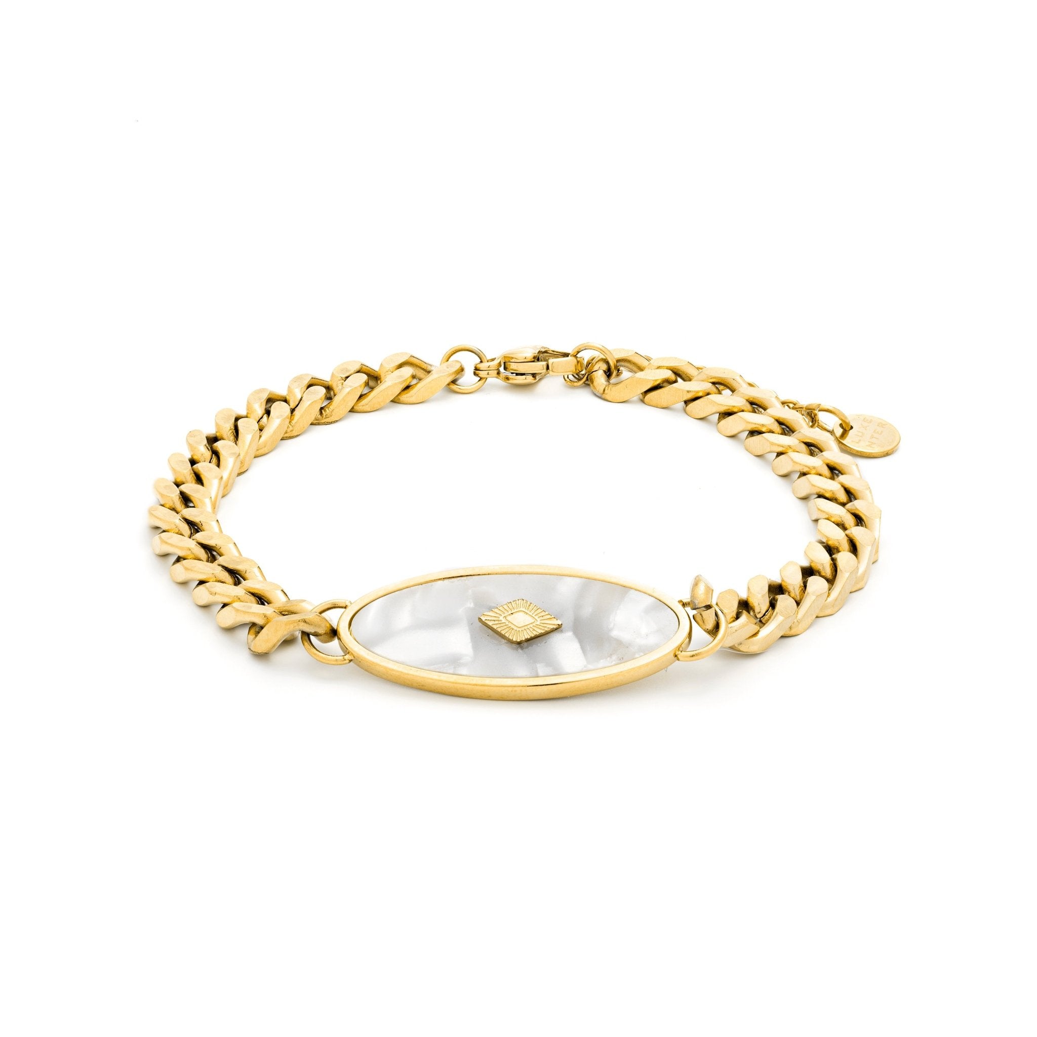 Bracelet Anleh fini en or jaune 18k