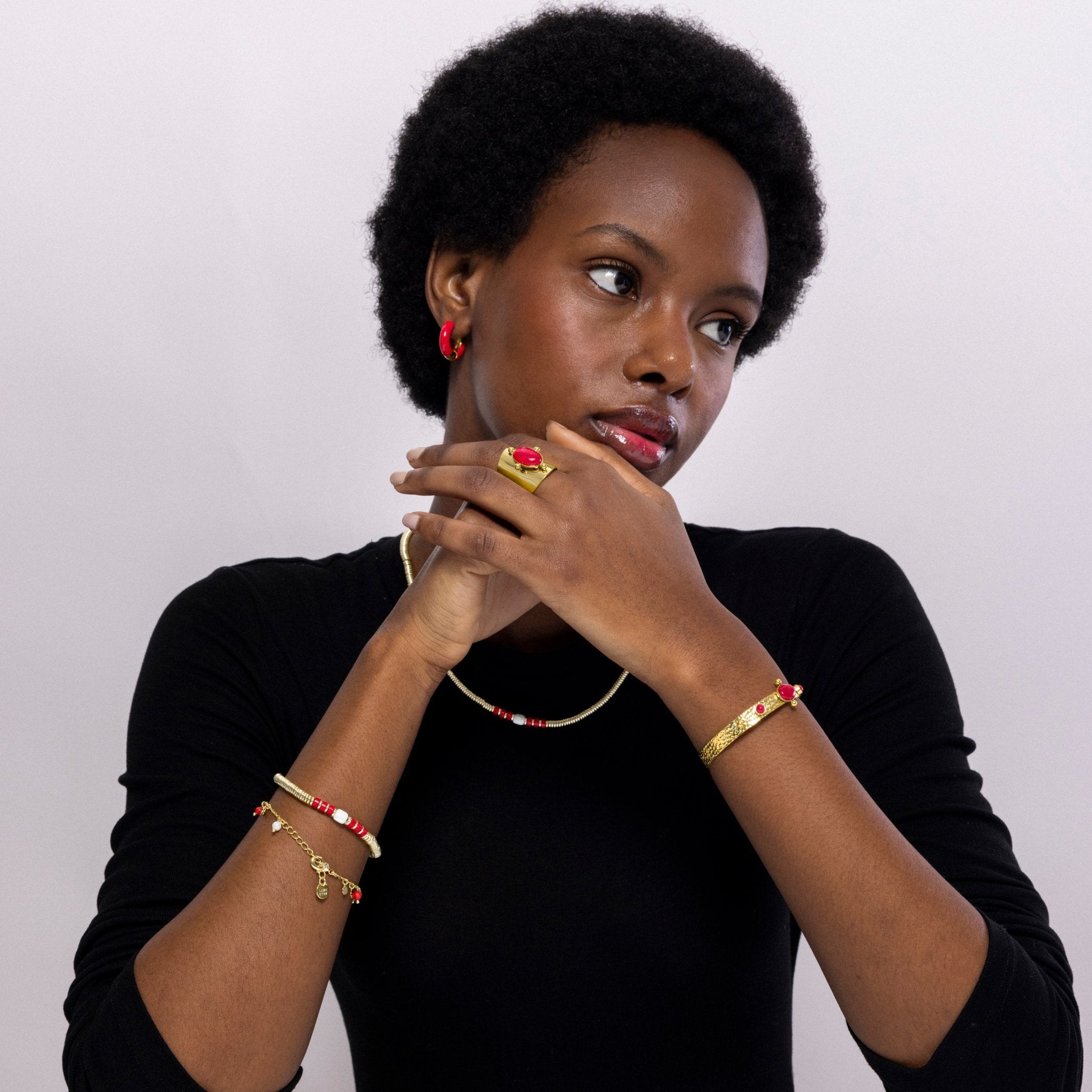 Pulsera Dilna acabada en oro amarilo 18k - LUX BY LUX