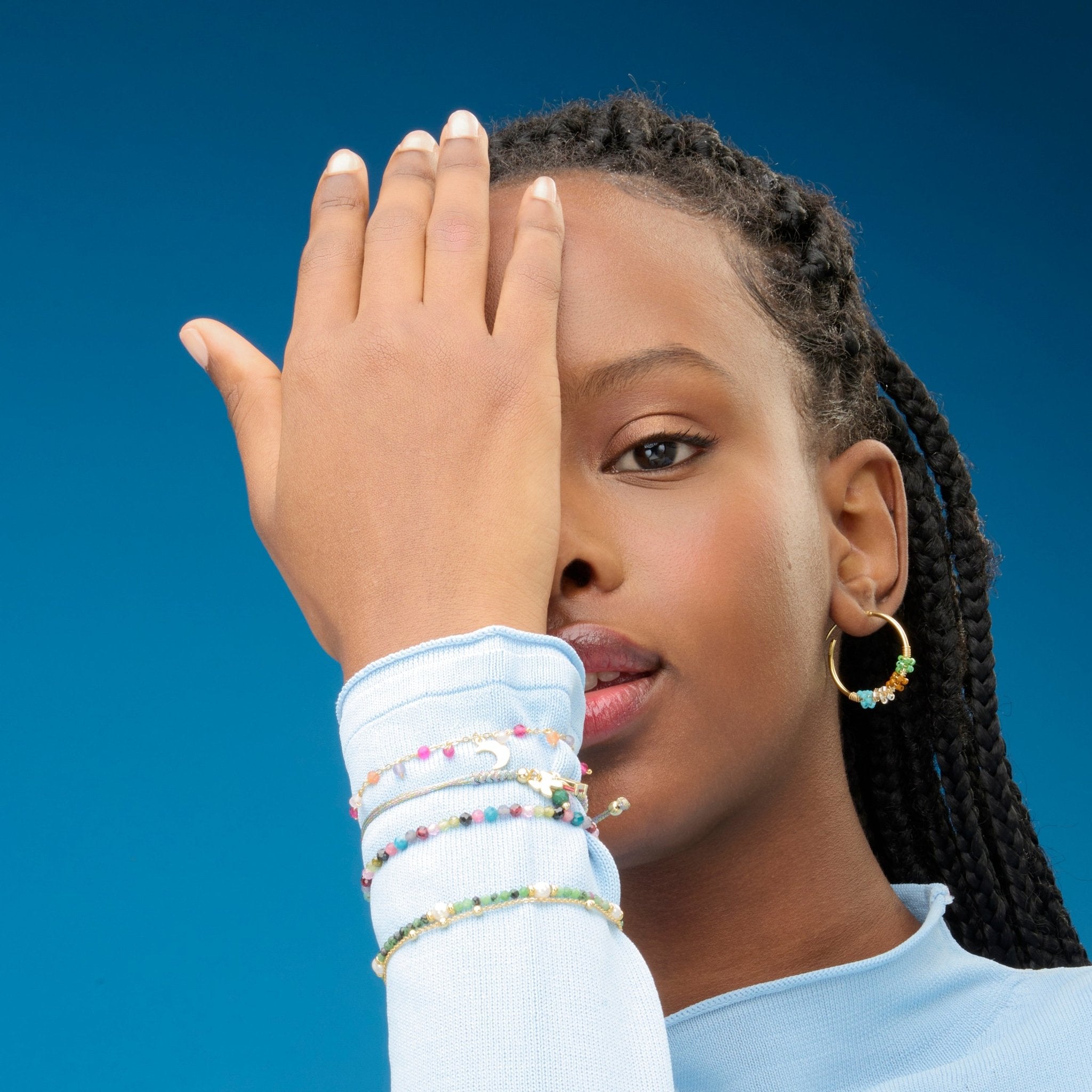 Pulsera Rayja acabada en oro amarilo 18k - LUX BY LUX