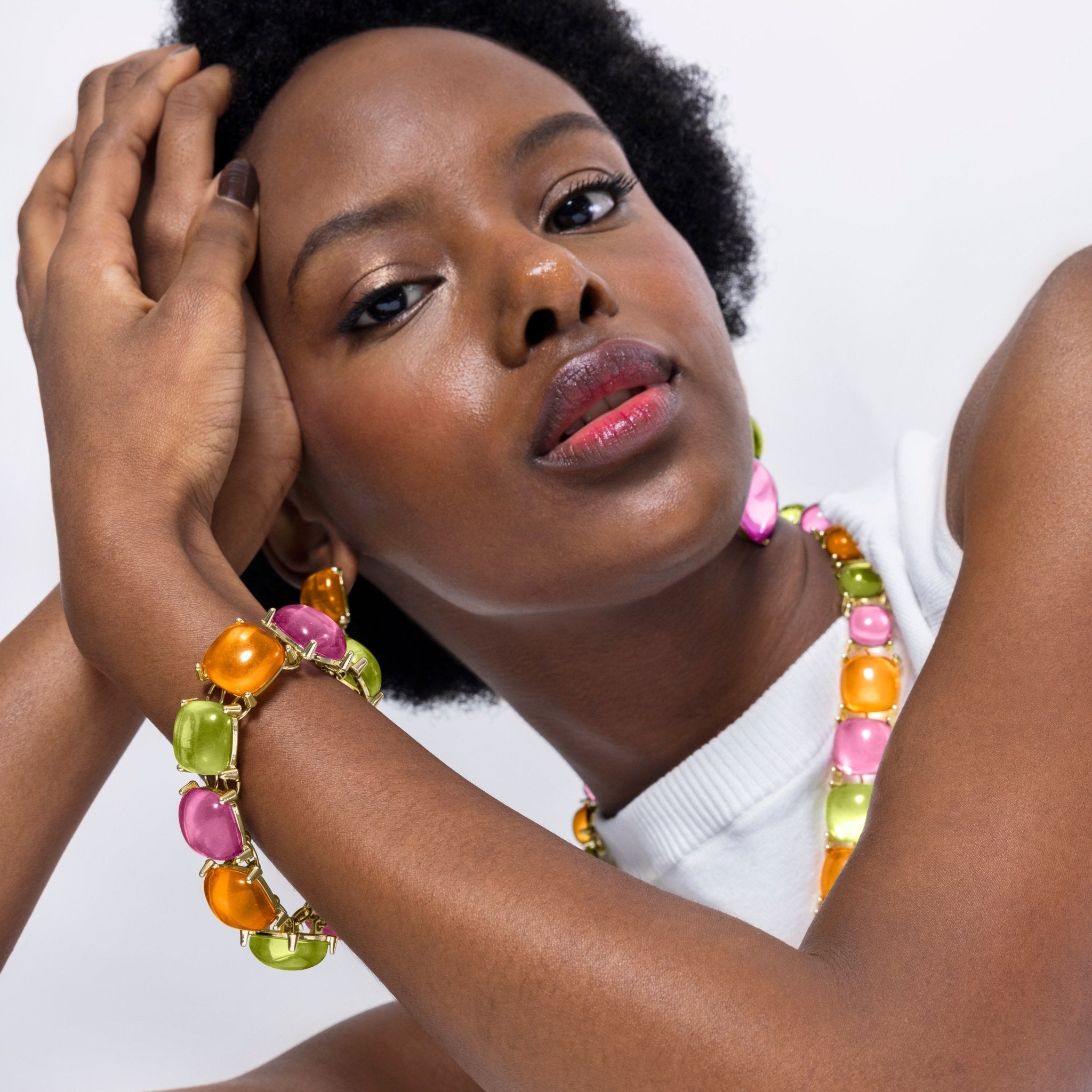 Pulsera Tosab acabada en oro amarillo 18k - LUX BY LUX