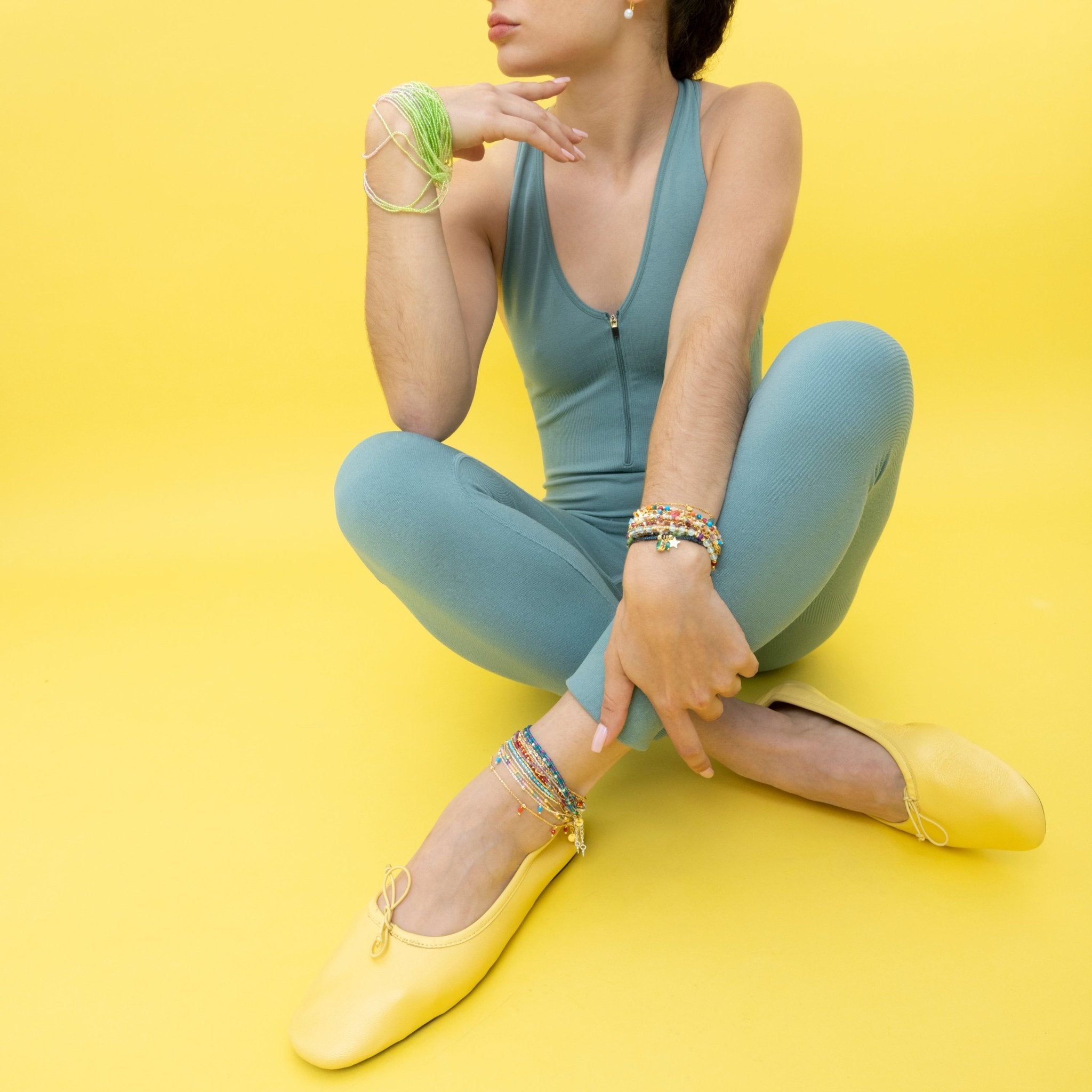 Tobillera acabado en oro amarillo de 18K - LUX BY LUX