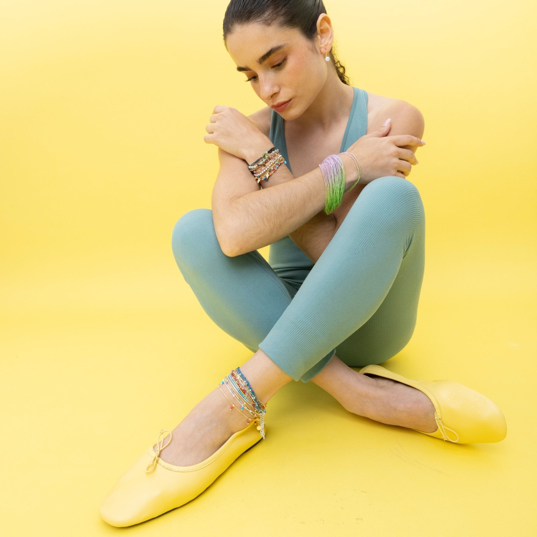 Tobillera acabado en oro amarillo de 18K - LUX BY LUX